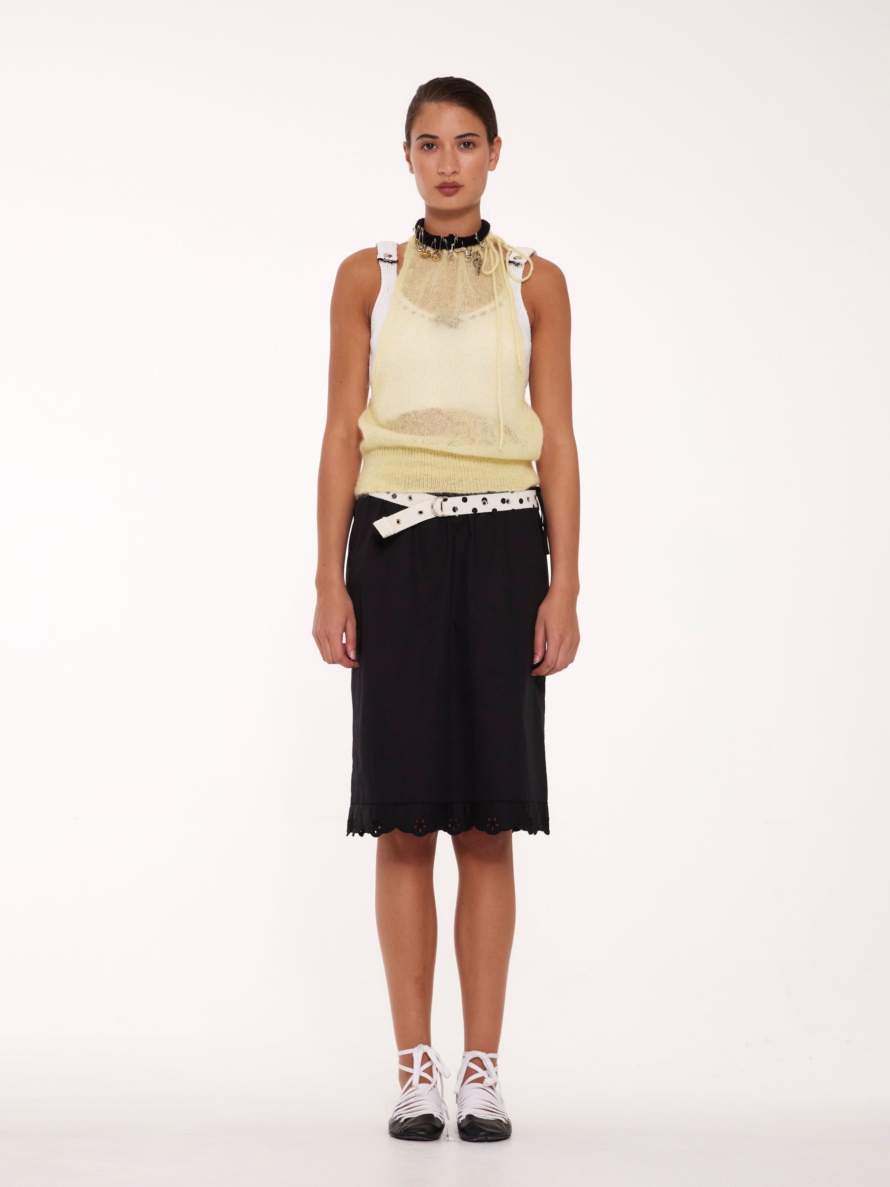 BET Halterneck Top - Pale Yellow