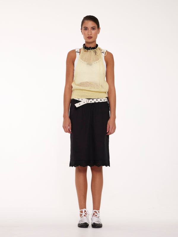 BET Halterneck Top - Pale Yellow