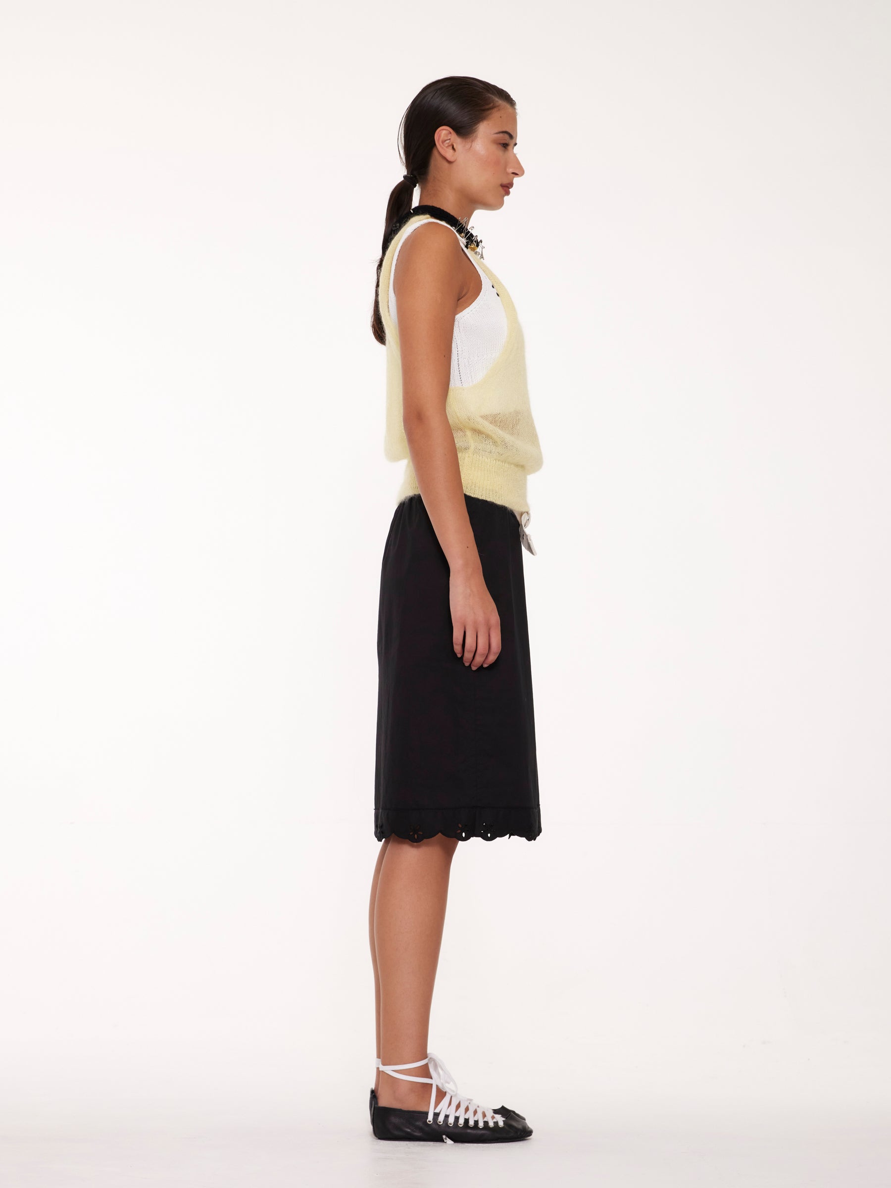 BET Halterneck Top - Pale Yellow