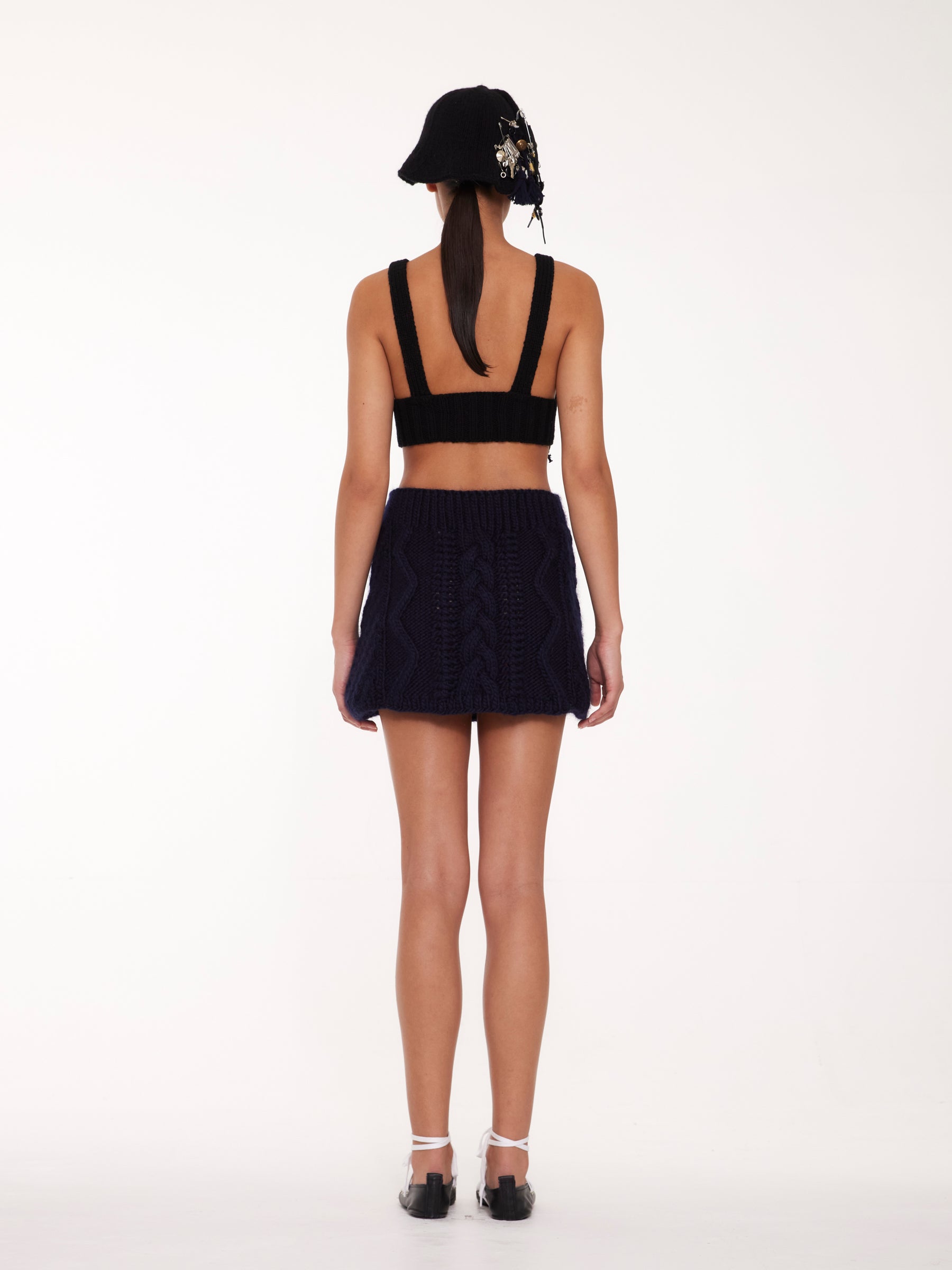 SAM Embellished Bucket Hat - Black