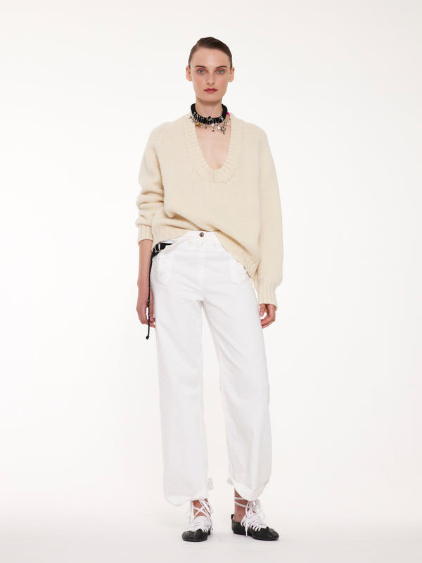 ED Loose Fit Sweater - Ecru