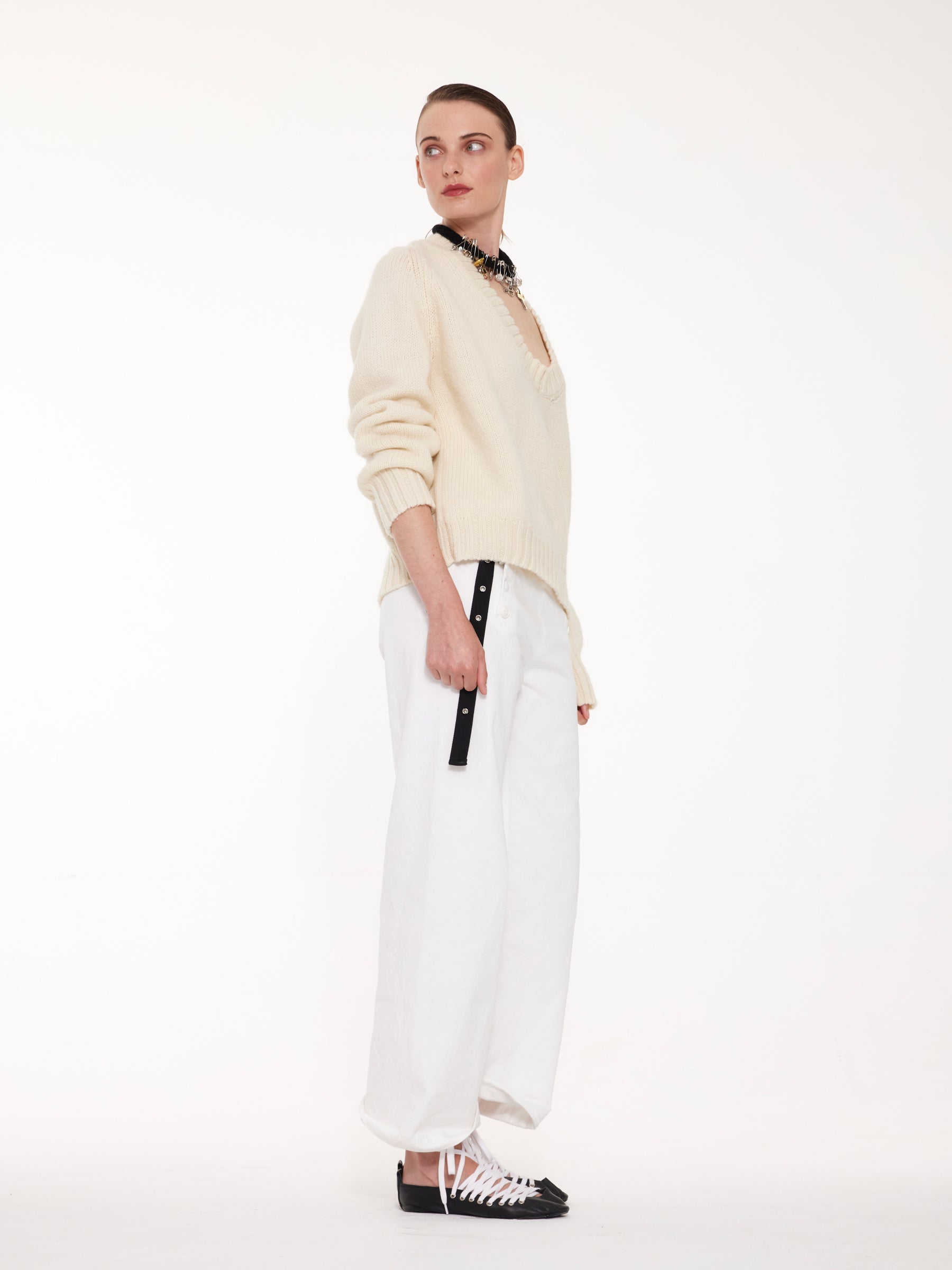 ED Loose Fit Sweater - Ecru