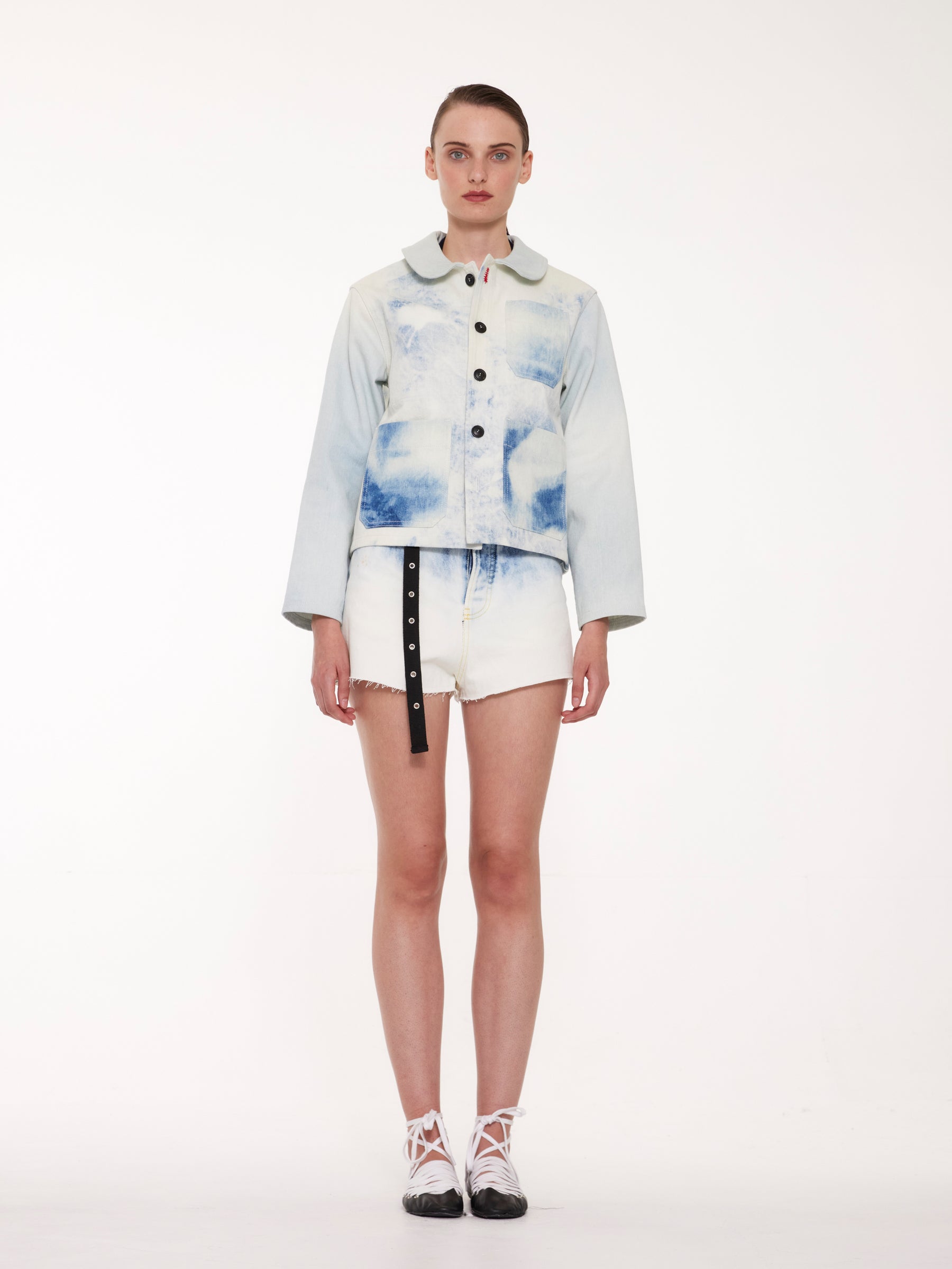 ALEX Utility Jacket - Bleached Denim