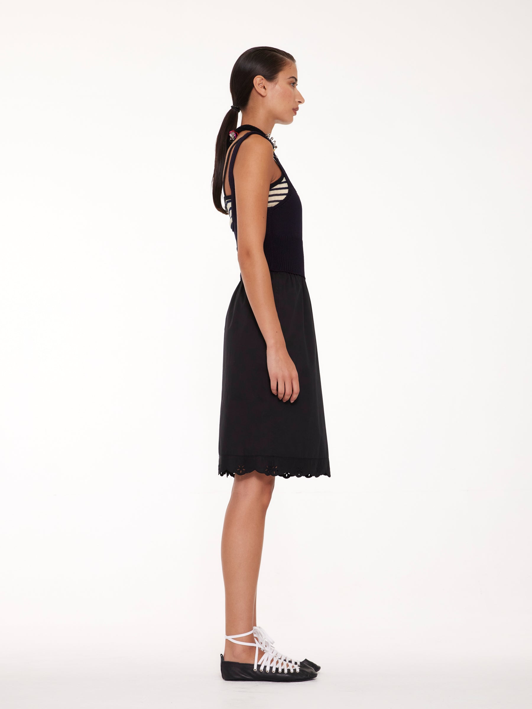 CHRISTINA Slip Dress - Navy / Red / Black