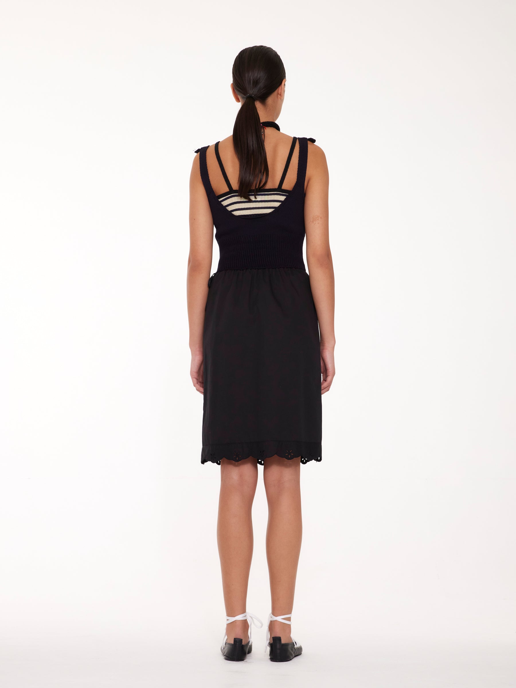 CHRISTINA Slip Dress - Navy / Red / Black