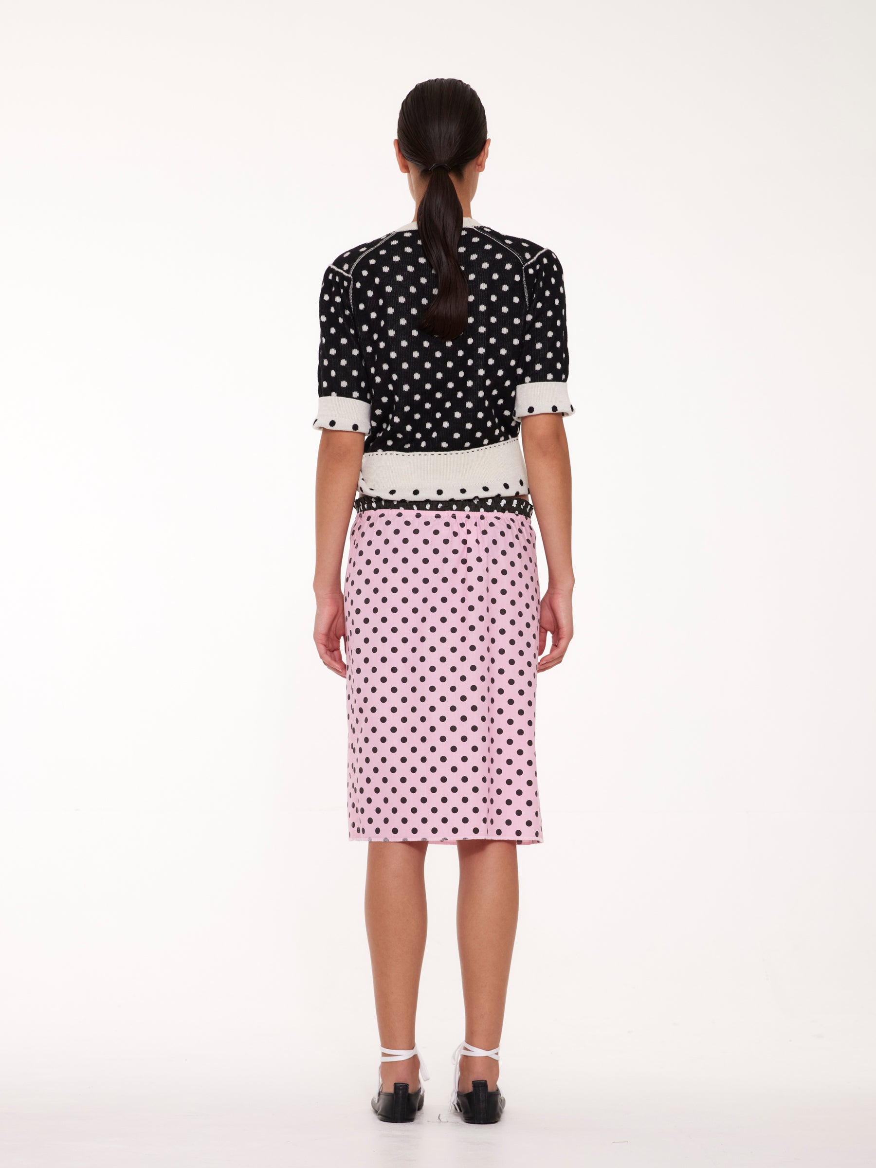 PIA Slip Skirt - Light Pink / Black