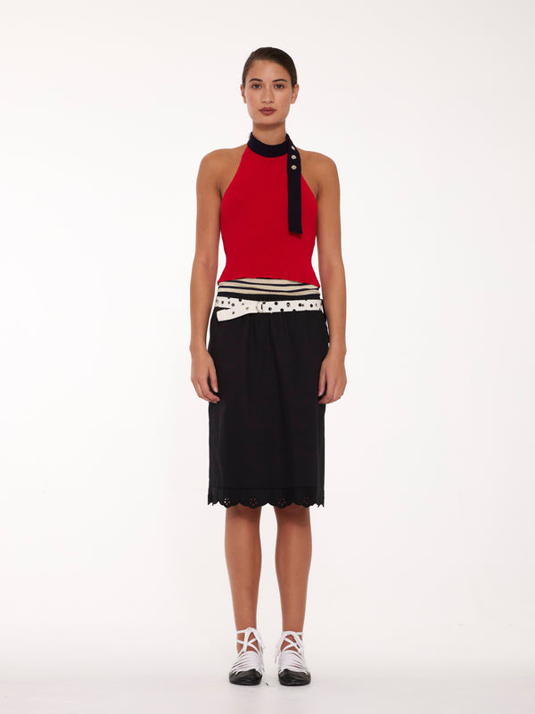 PIANO Slip Skirt - Black