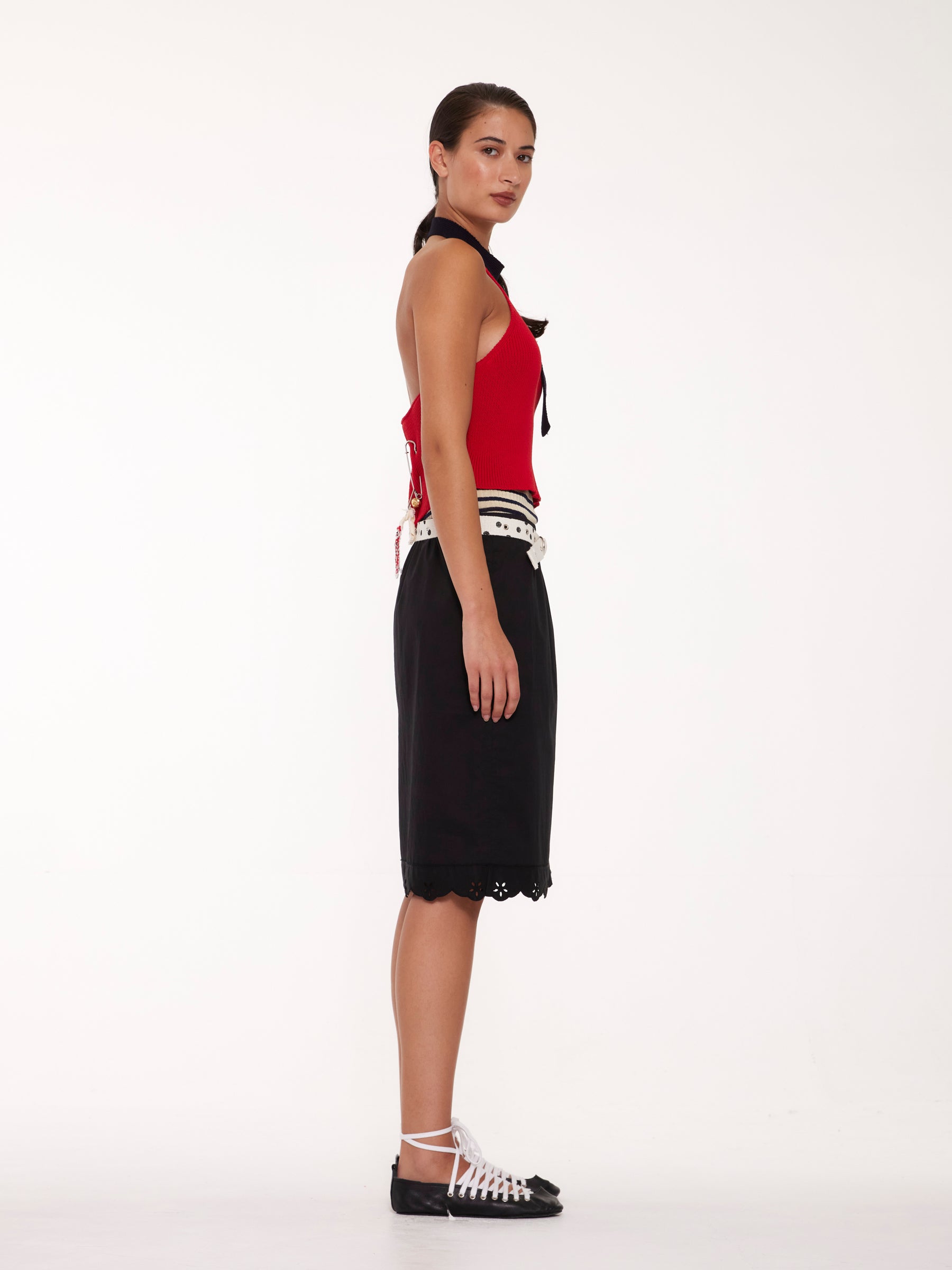 PIANO Slip Skirt - Black
