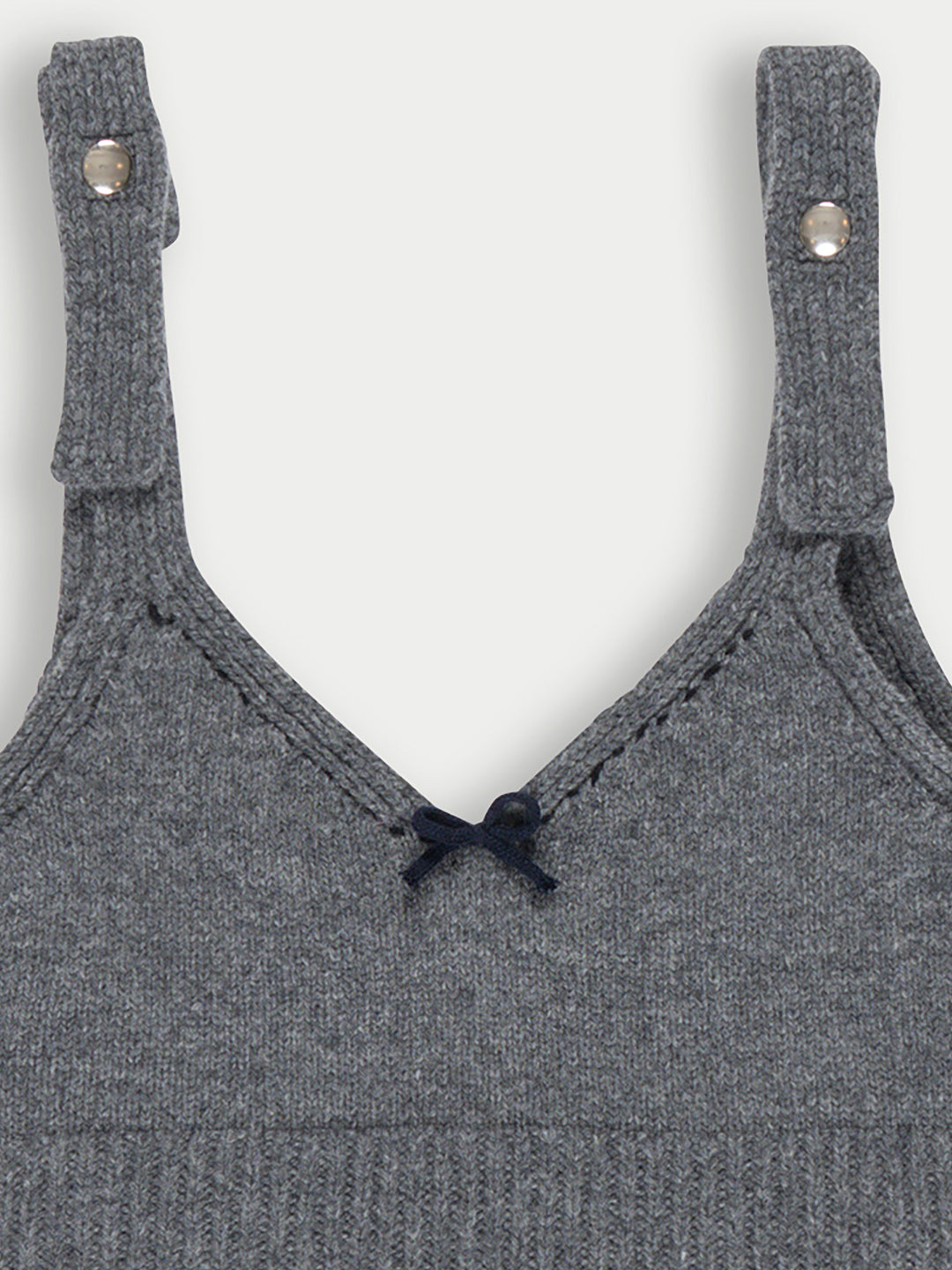 JOSEPHINE Knitted Ribbed Bralette - Grey