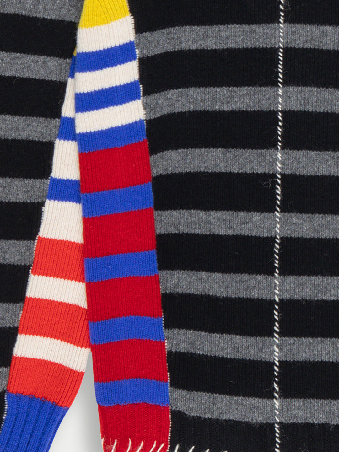 MAE Striped Sweater - Black / Grey / Multico