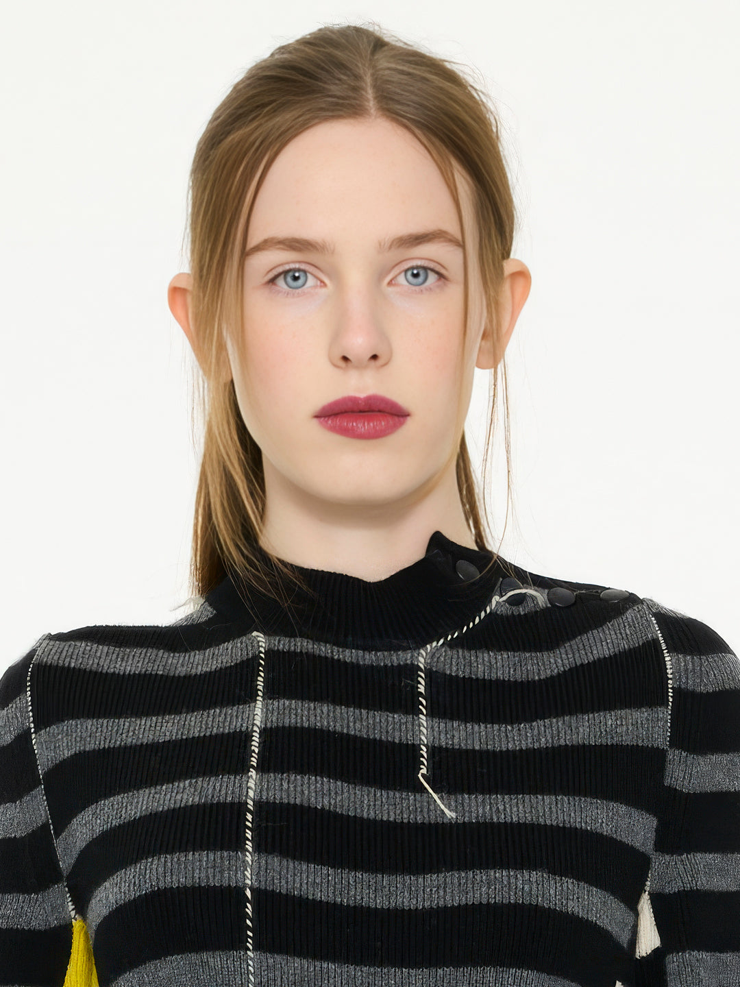 MAE Striped Sweater - Black / Grey / Multico