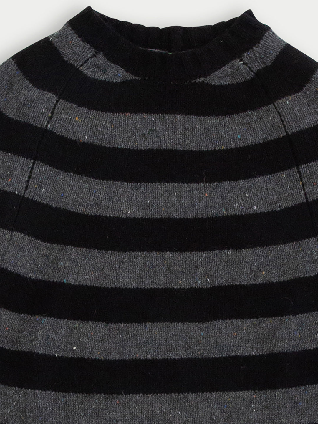 STEVIE Skinny Striped Sweater - Grey / Black