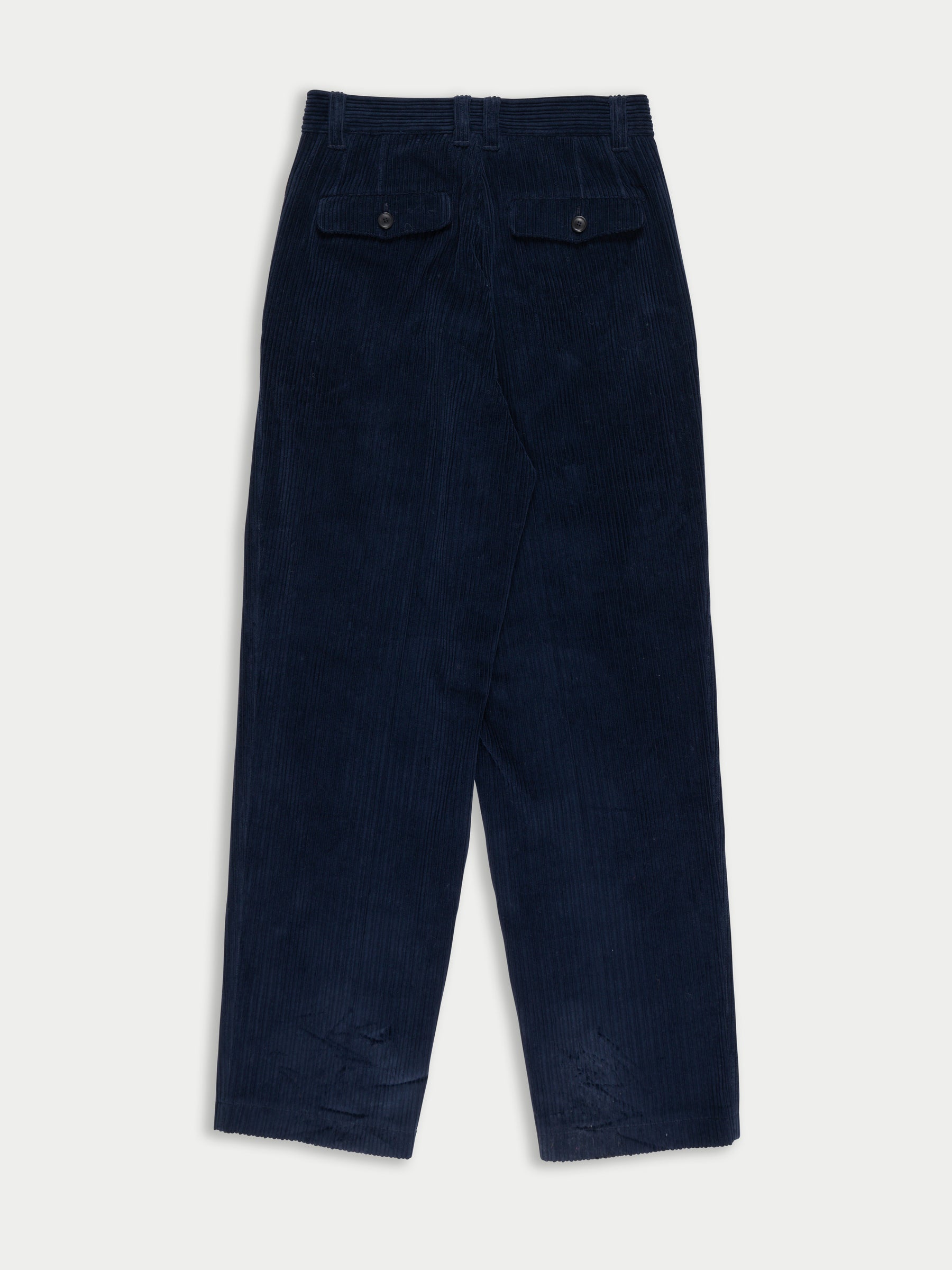 DAHO Pleated Tailored Corduroy Pant - Navy