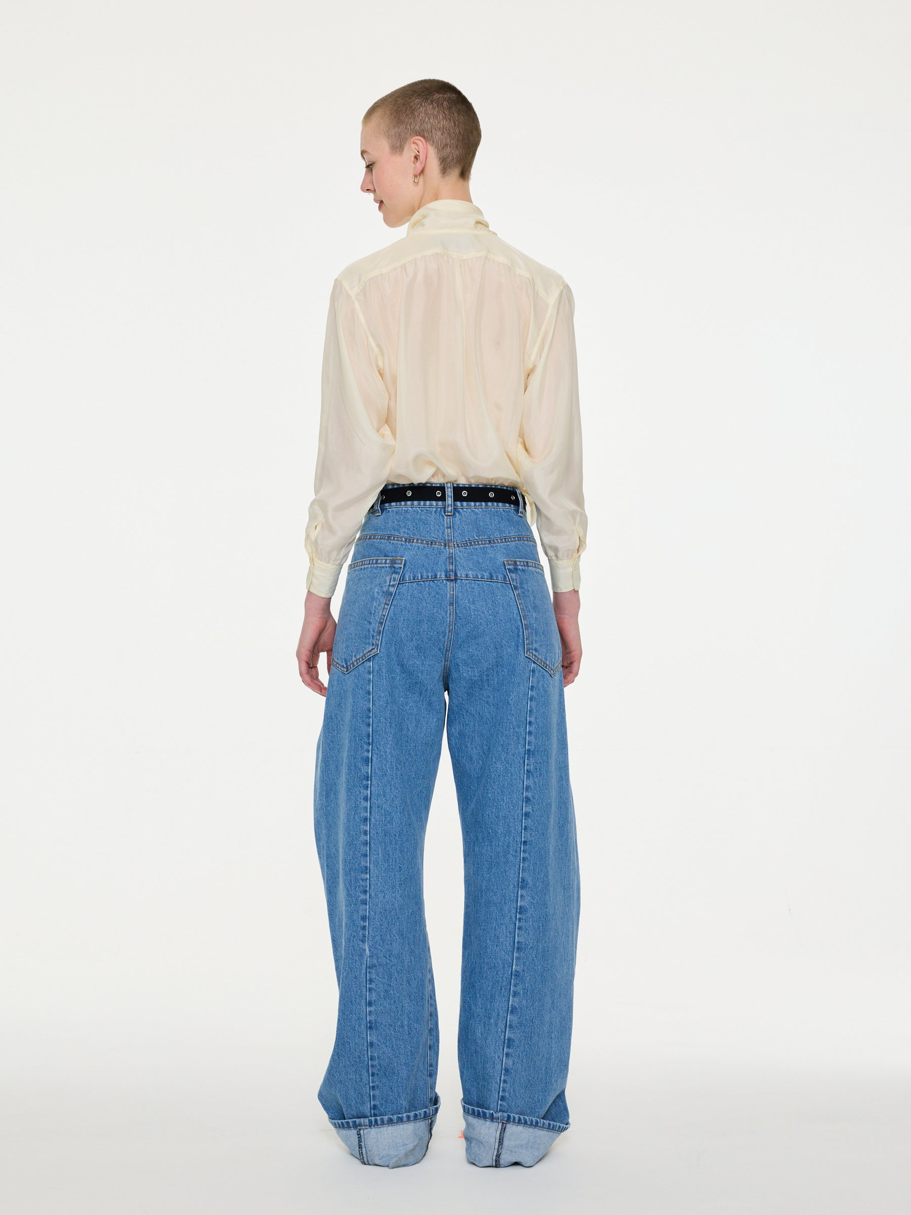 NUSCH Neck Tie Blouse - Ecru