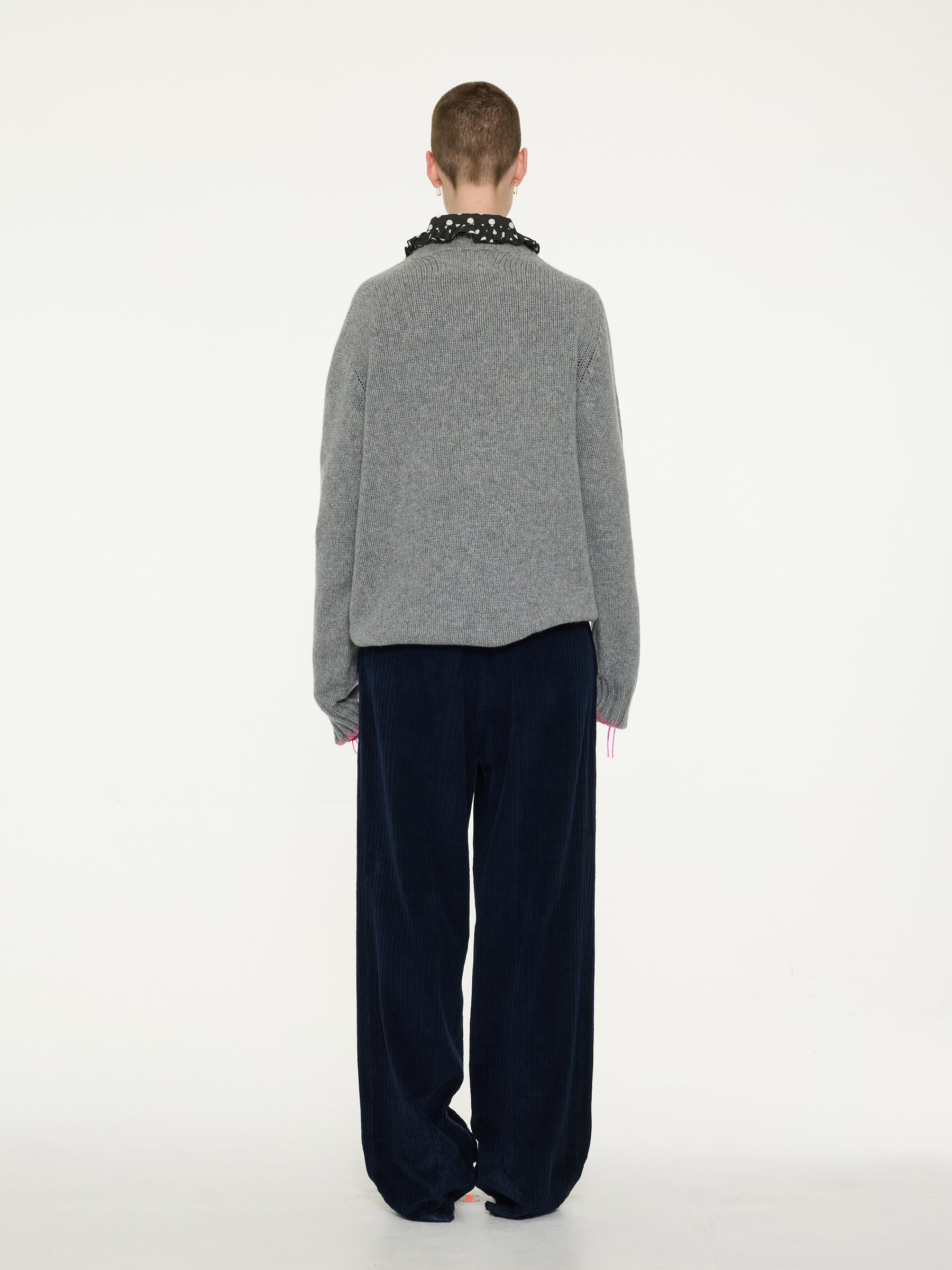 SPROUSE Unisex Mens Lambswool Sweater - Grey