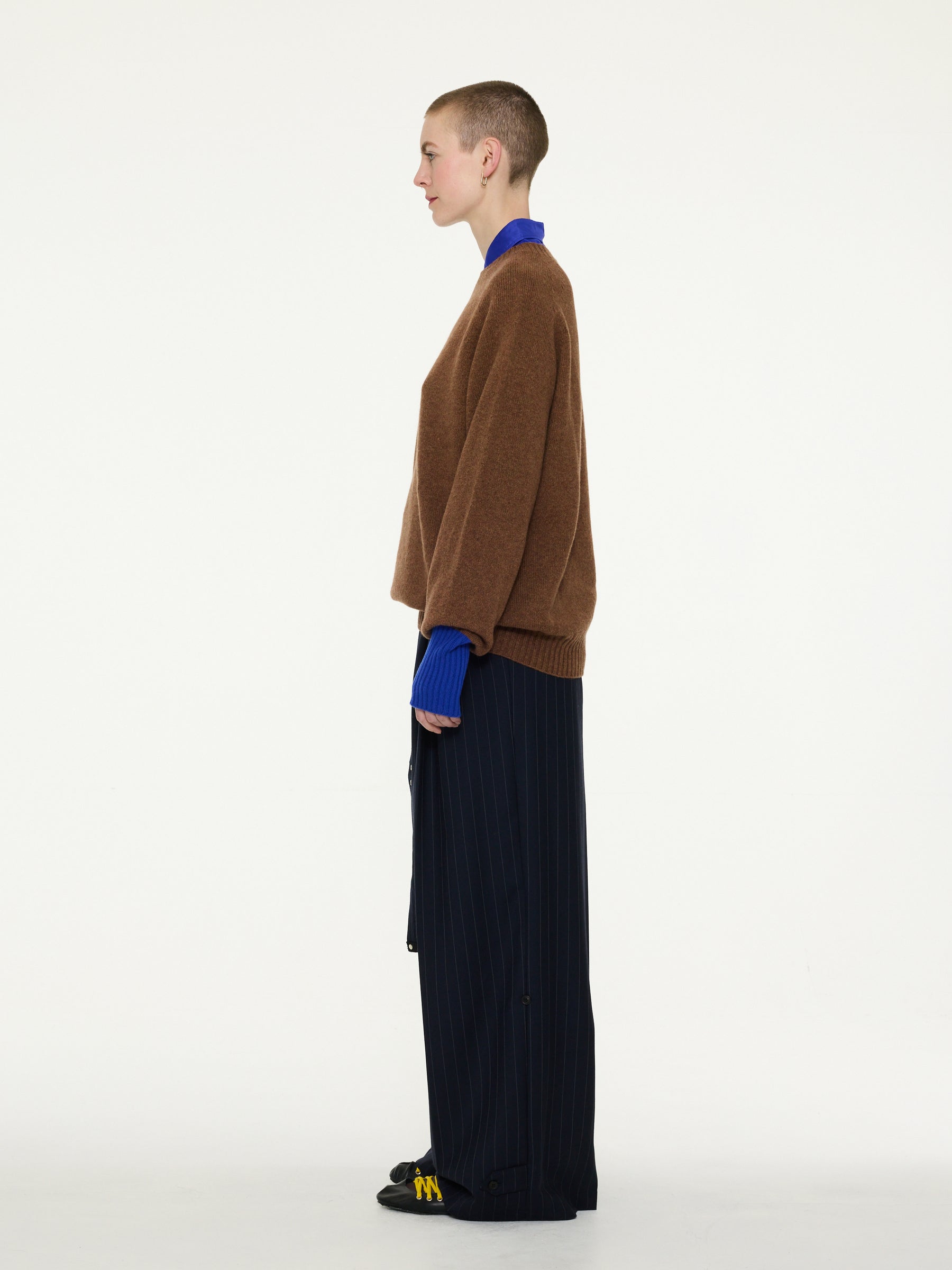 BRYAN Unisex Lambswool Sweater - Rust