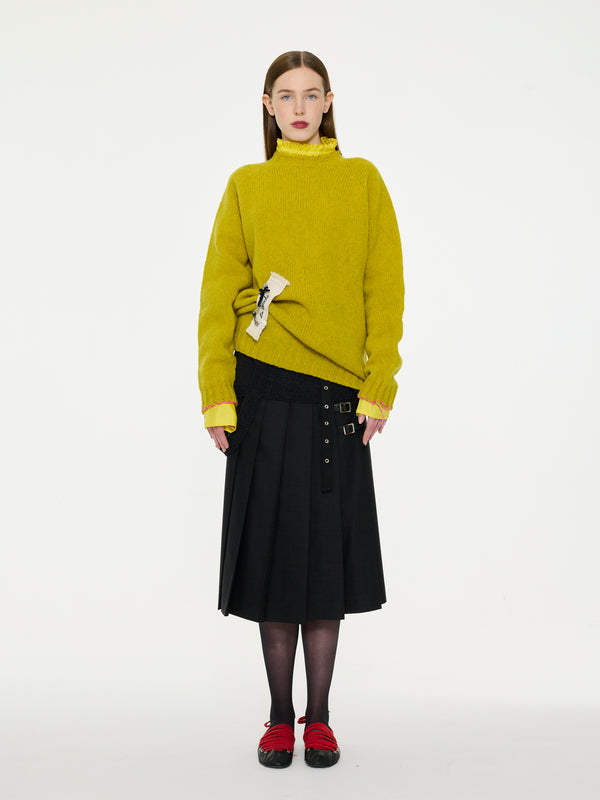 BARNEY Unisex Menswear Sweater - Yellow