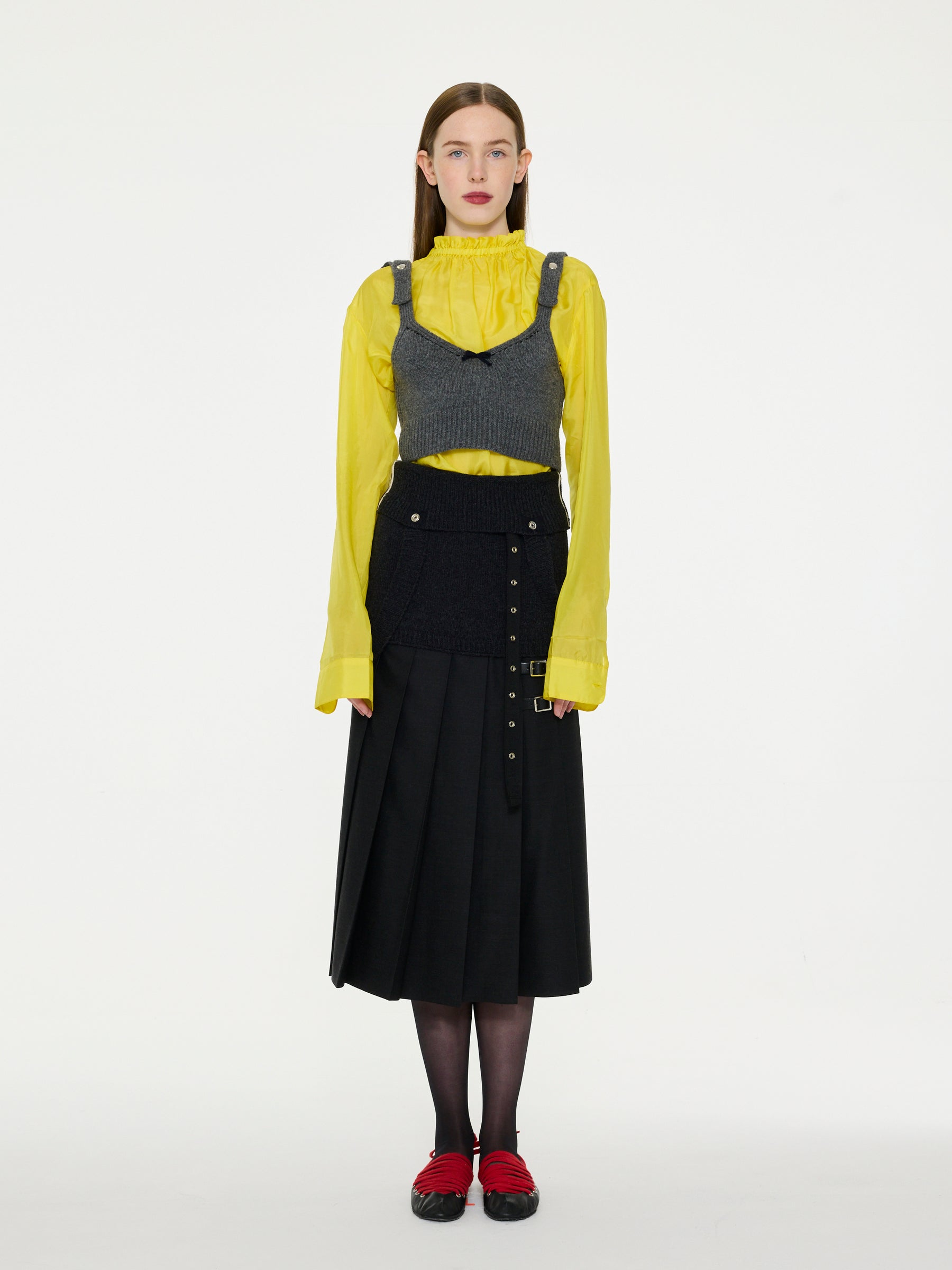 VIVIENNE Lightweight Silk Blouse - Yellow