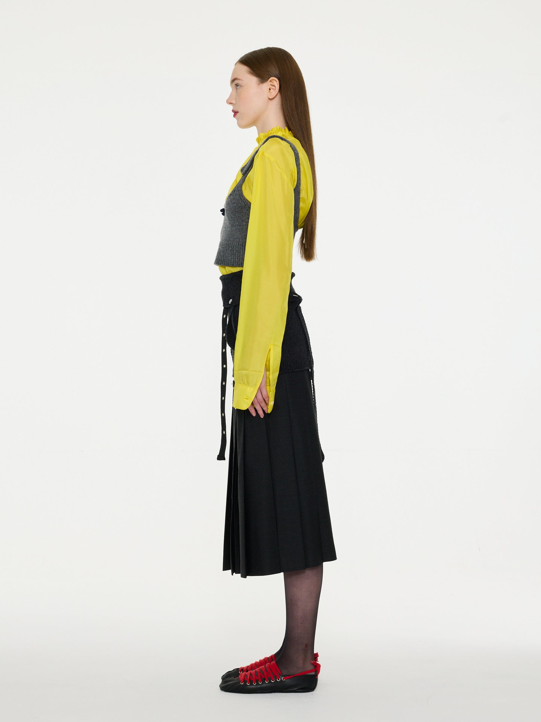 VIVIENNE Lightweight Silk Blouse - Yellow