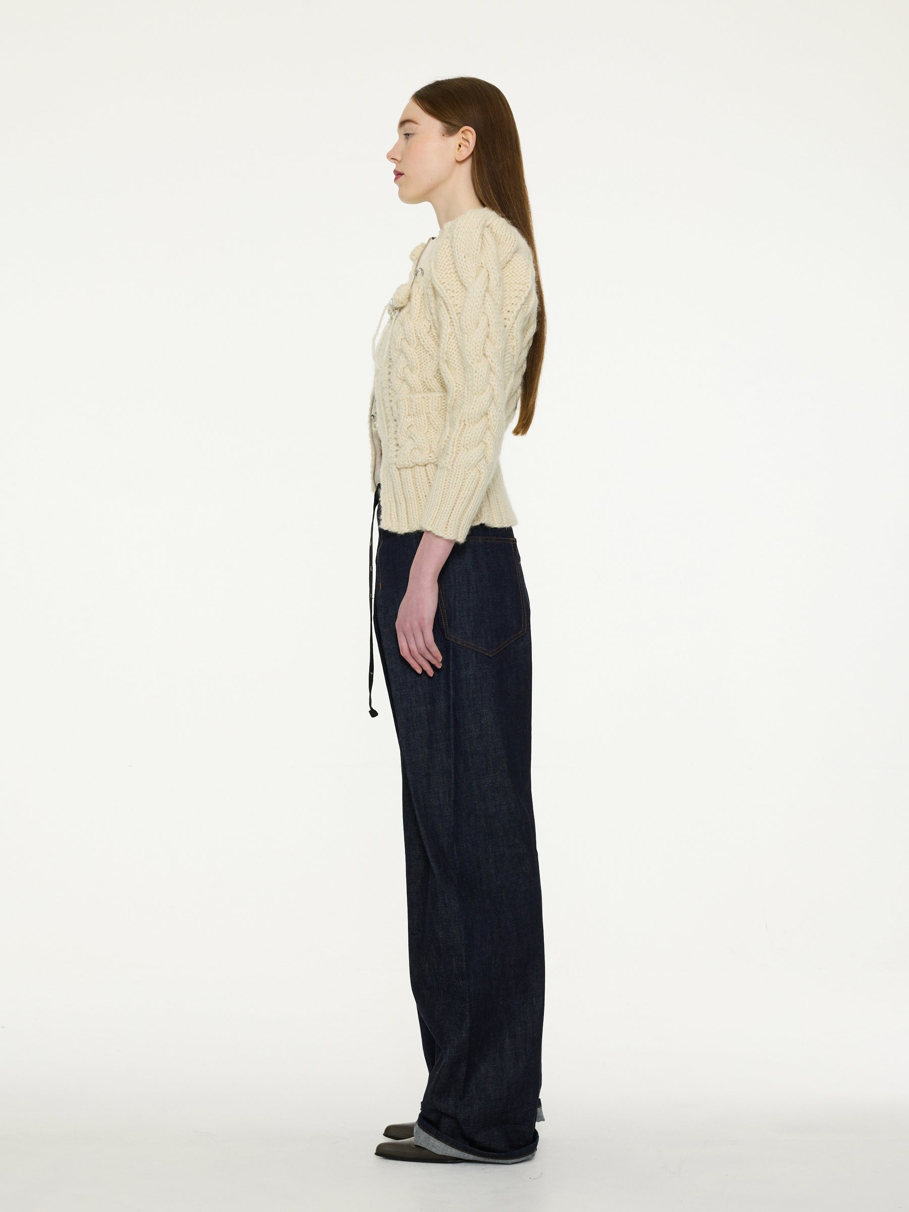 CARA Cable Cardigan - Red (Copy)