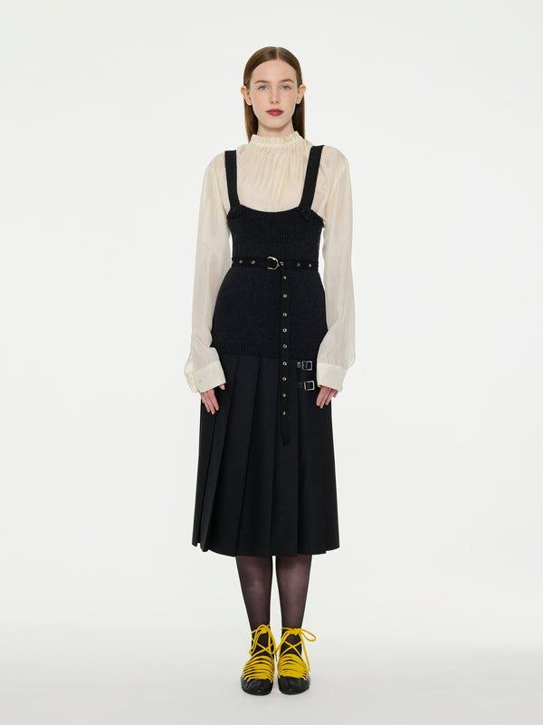 KAWA Midi Kilt - Grey
