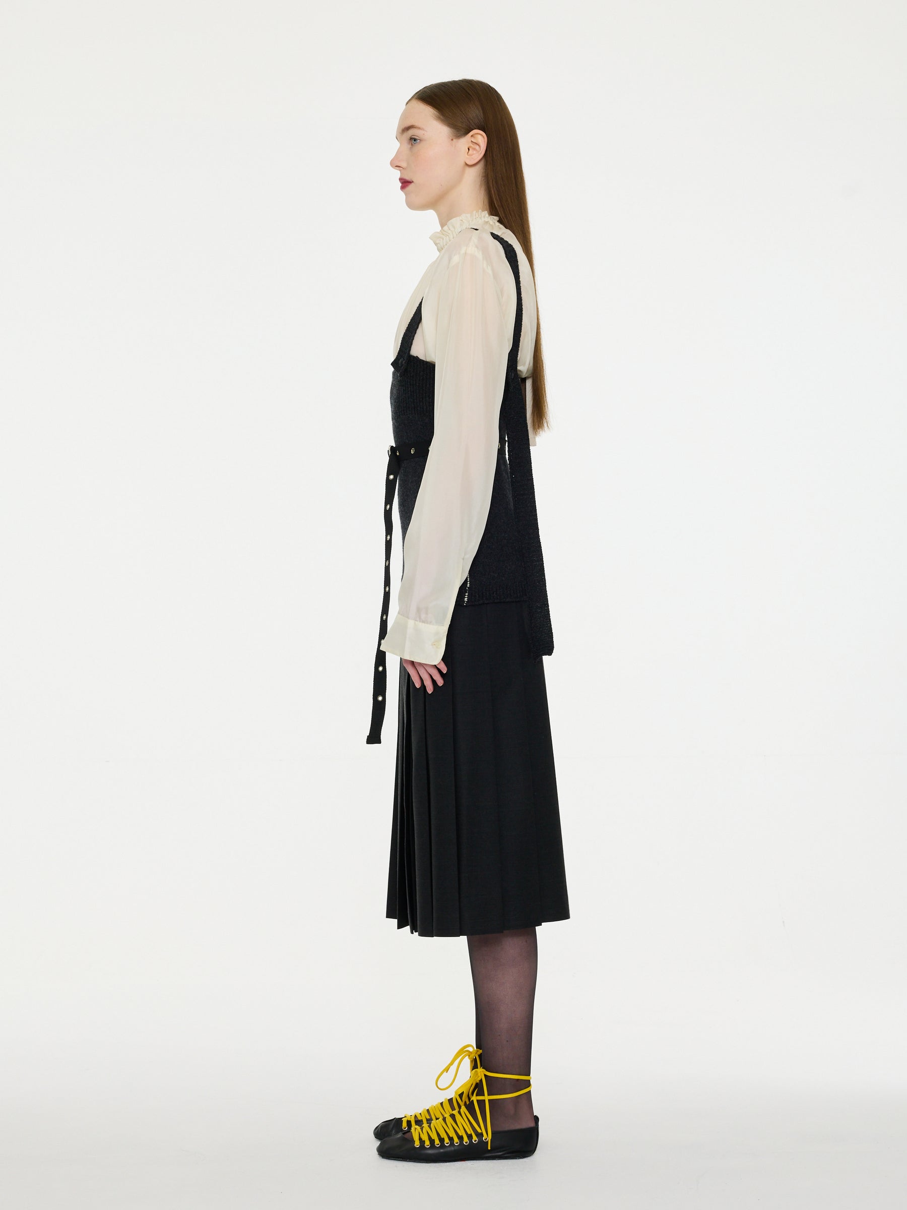 KAWA Midi Kilt - Grey