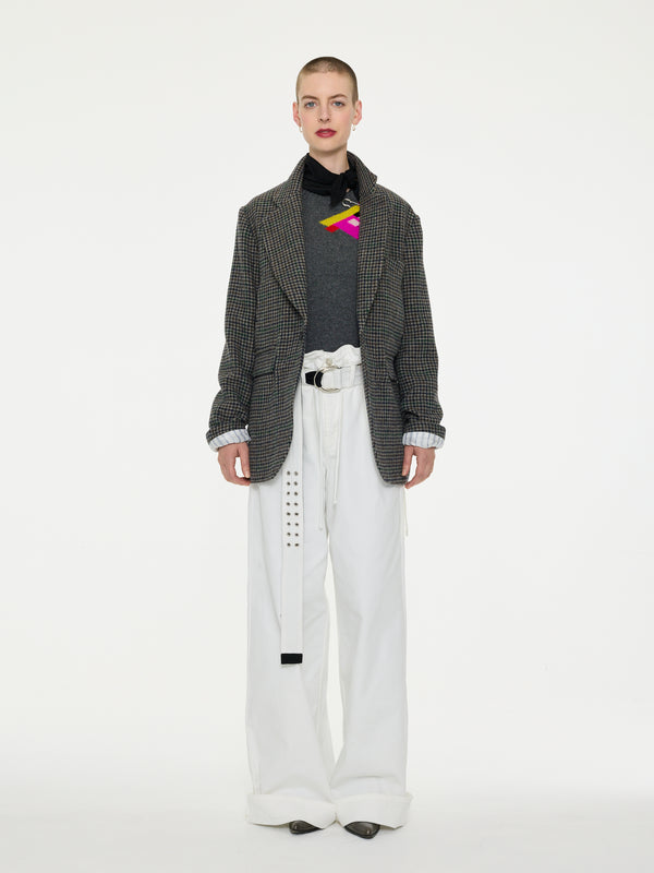 HELMUT Menswear Styled Jacket - Grey Houndstooth