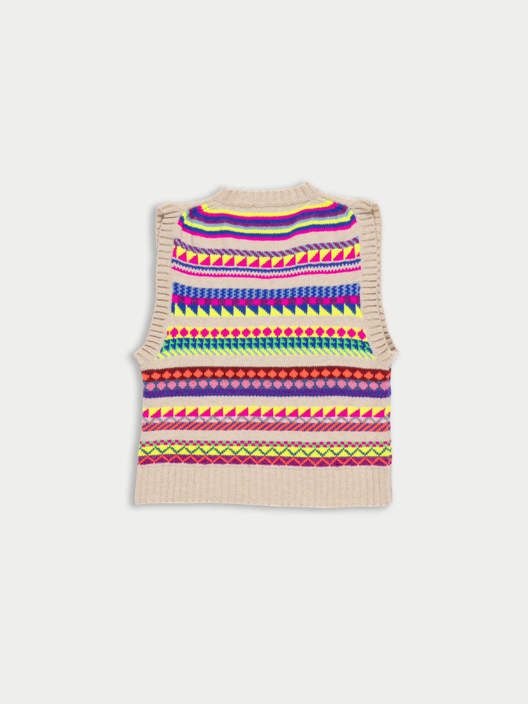 KEATON Multicolour Neon Fairies V neck Vest - Multico