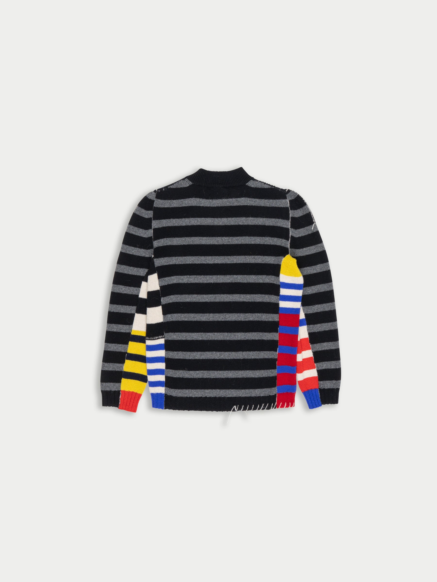 MAE Striped Sweater - Black / Grey / Multico