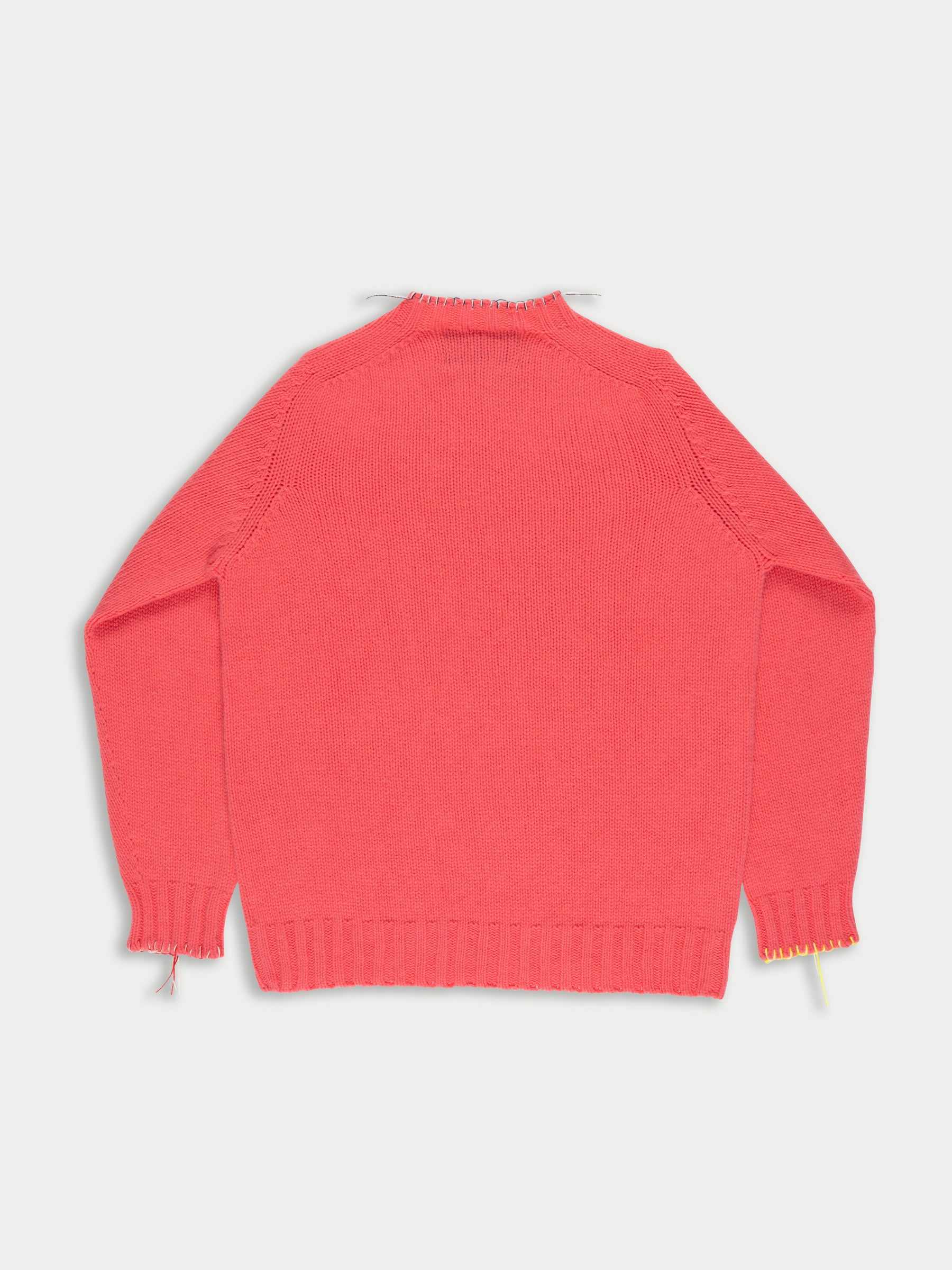 SPROUSE Unisex Mens Lambswool Sweater - Coral