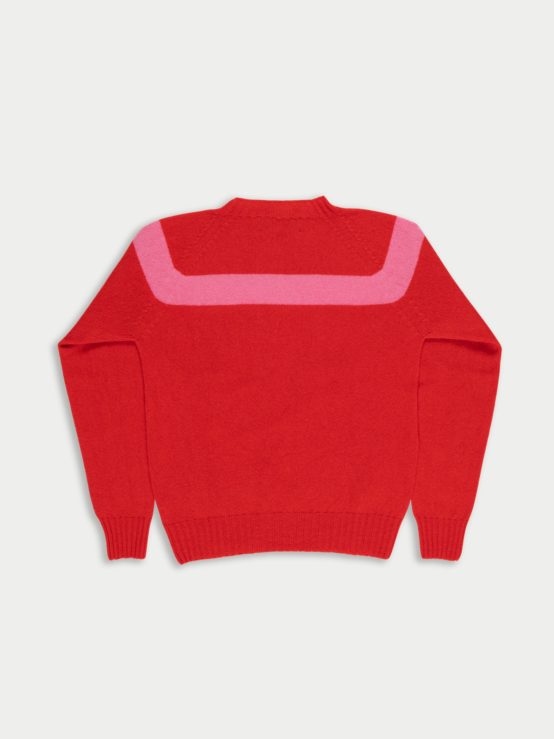 OSSIE Traditional Seam free Sweater - Red/ Pink