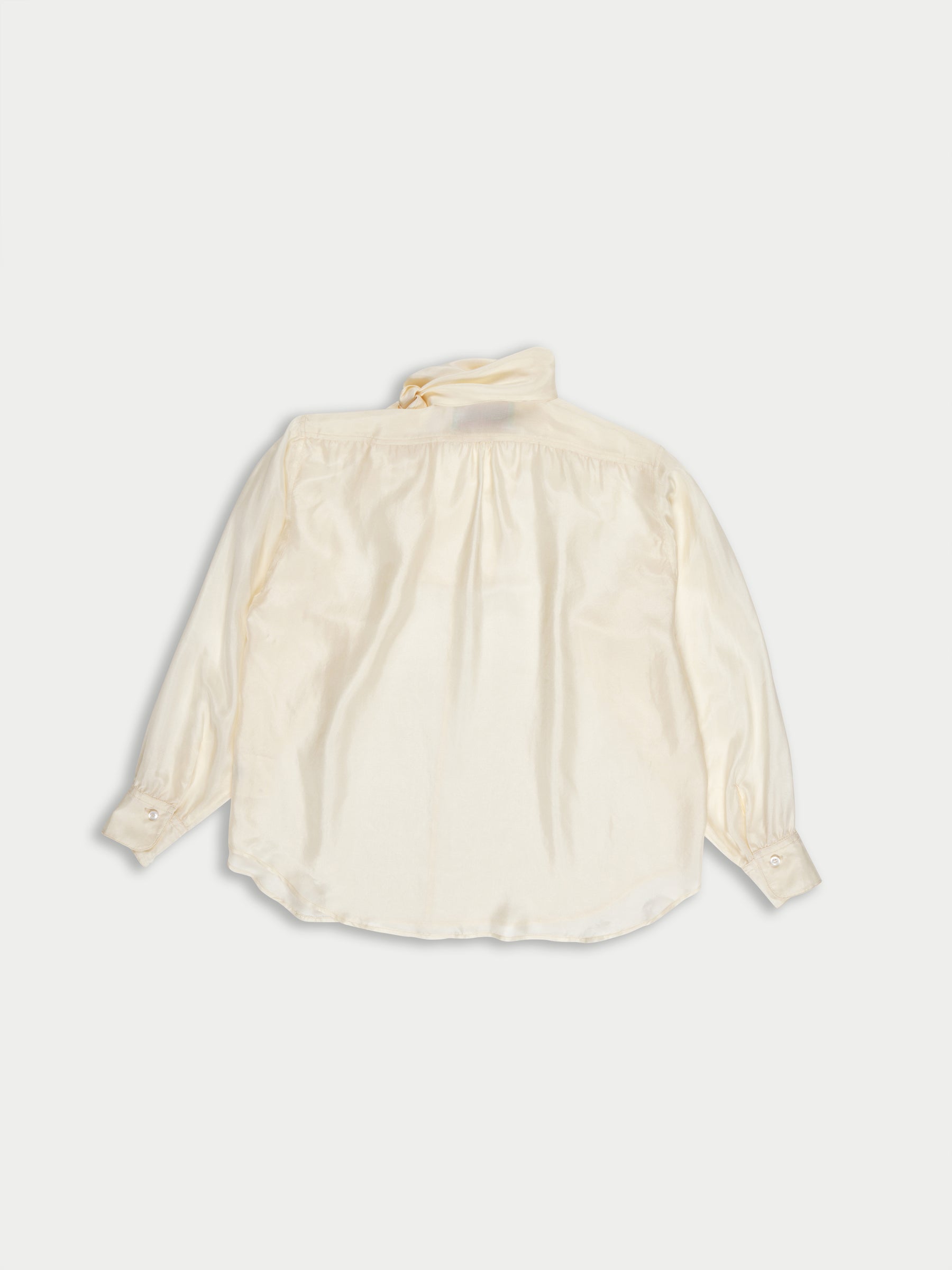 NUSCH Neck Tie Blouse - Ecru