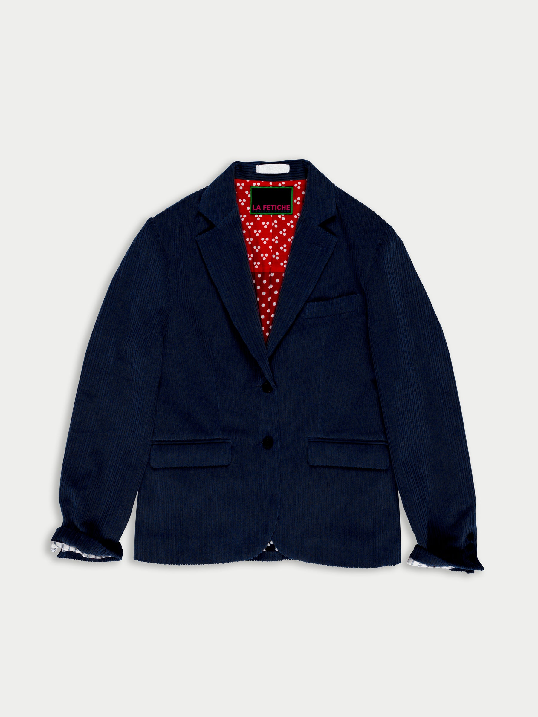 ANNIE Mens Style Corduroy Jacket - Navy