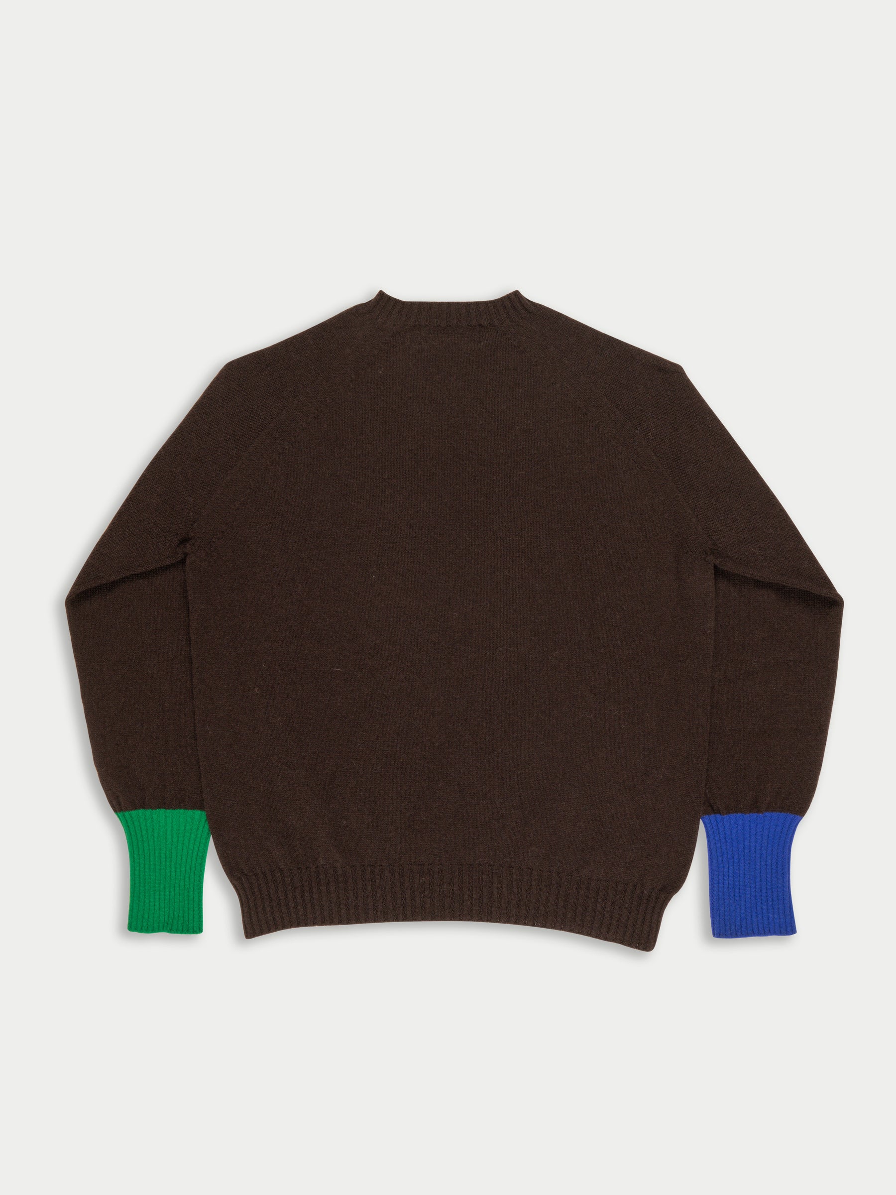 BRYAN Unisex Lambswool Sweater - Dark Brown