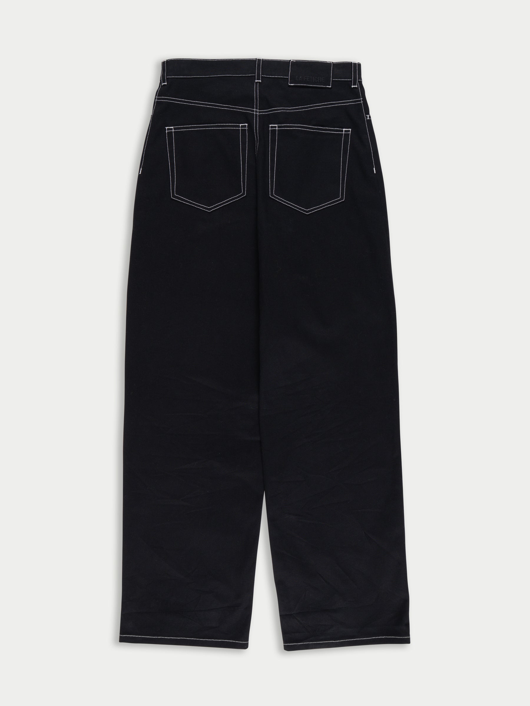 JUERGEN Contrast Stitch Boyfriend Jean - Black