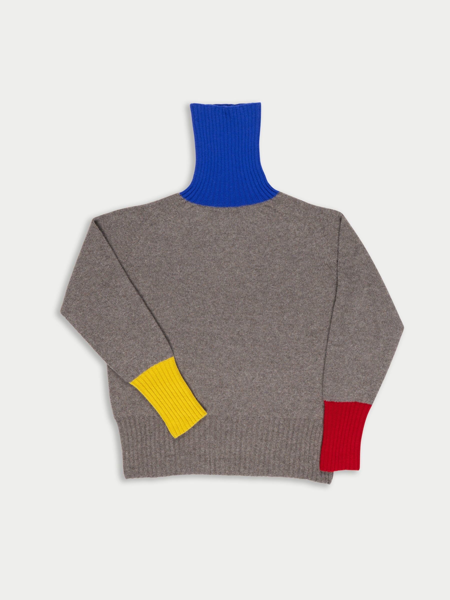 RUDI X Oversized Seam-Free Polo Sweater - Dark Natural