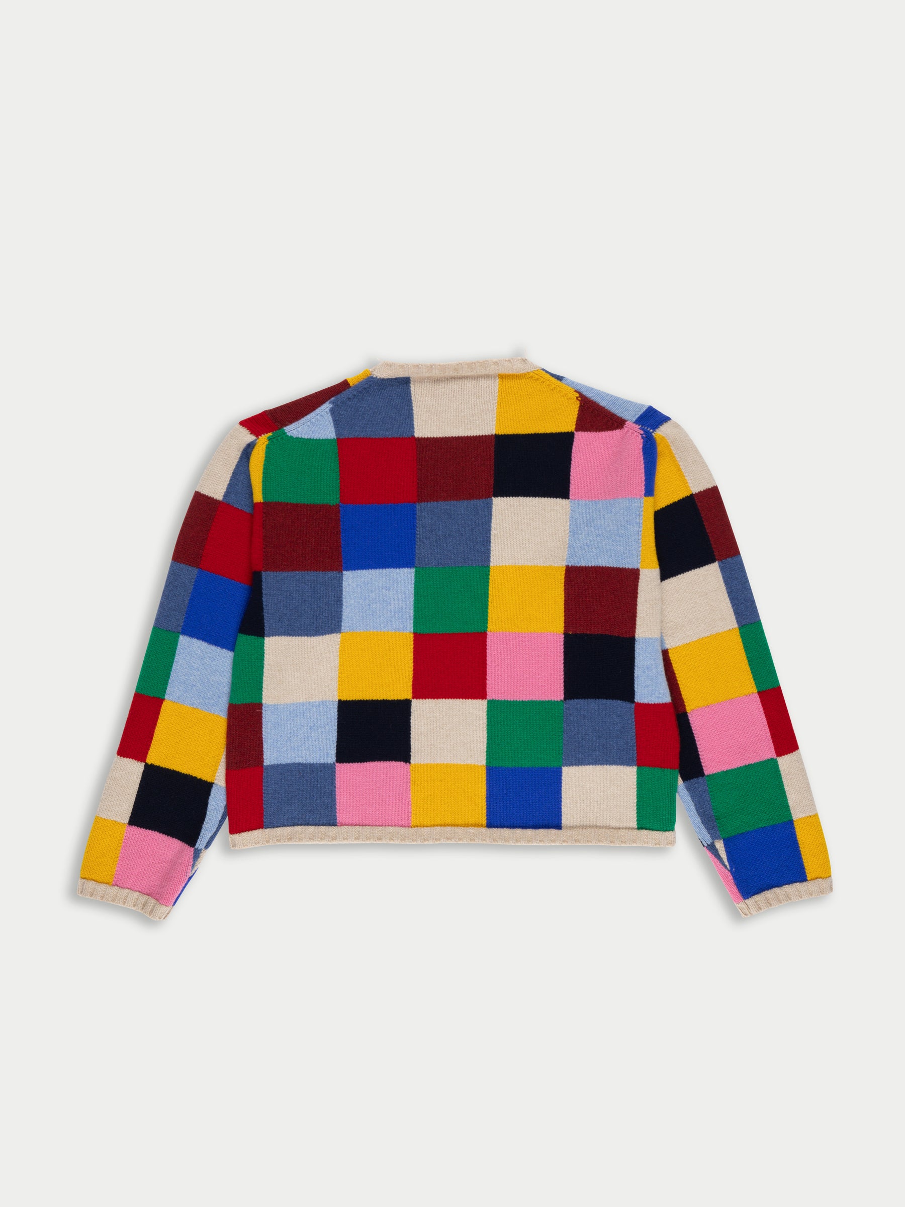 ELMER Loose Fit Patchwork Sweater - Multico
