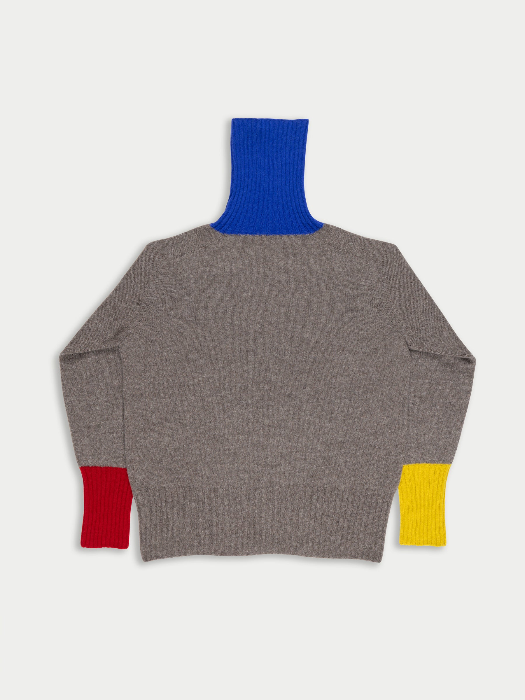 RUDI X Oversized Seam-Free Polo Sweater - Dark Natural