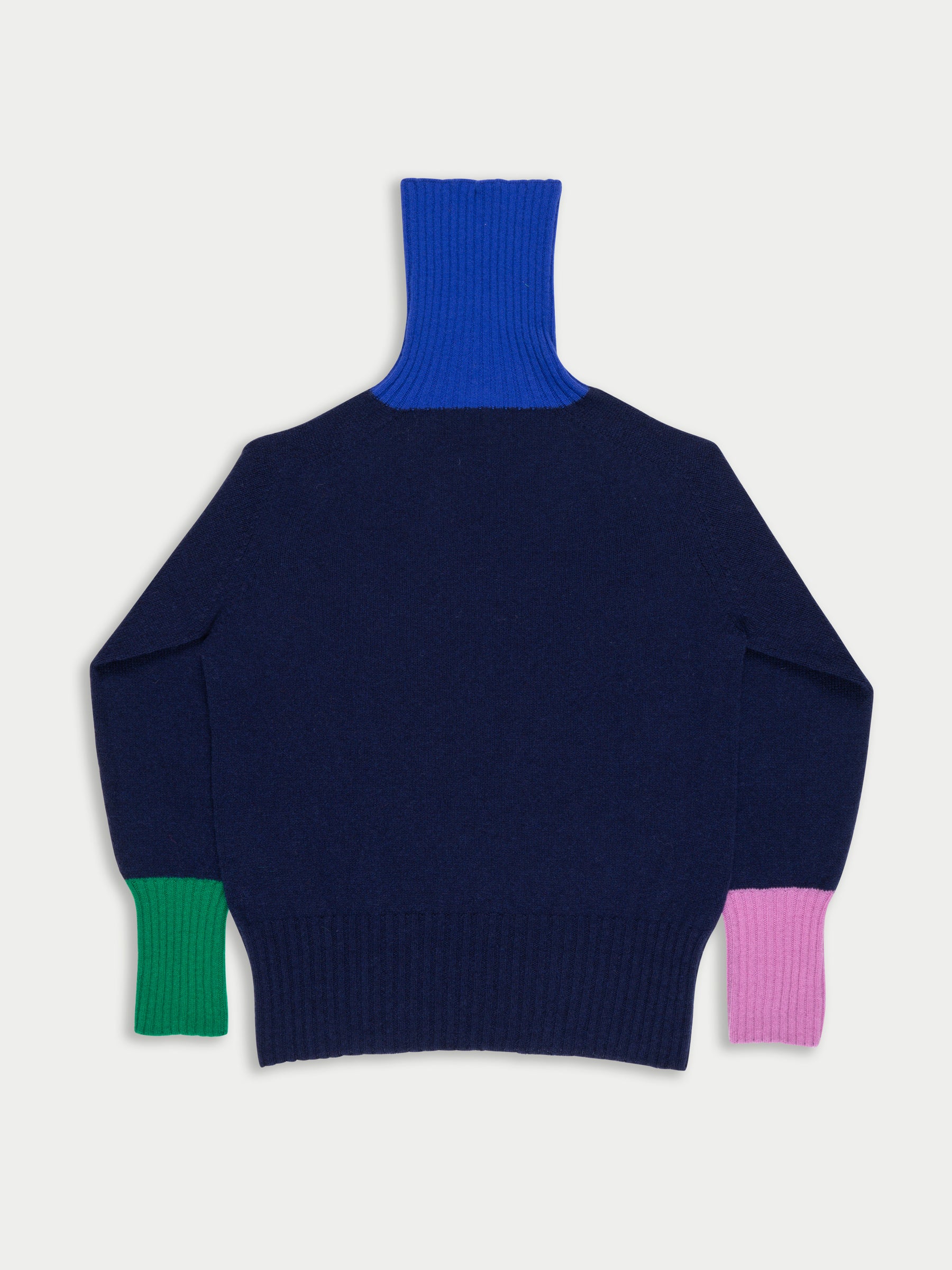 RUDI X Oversized Seam-Free Polo Sweater - Navy