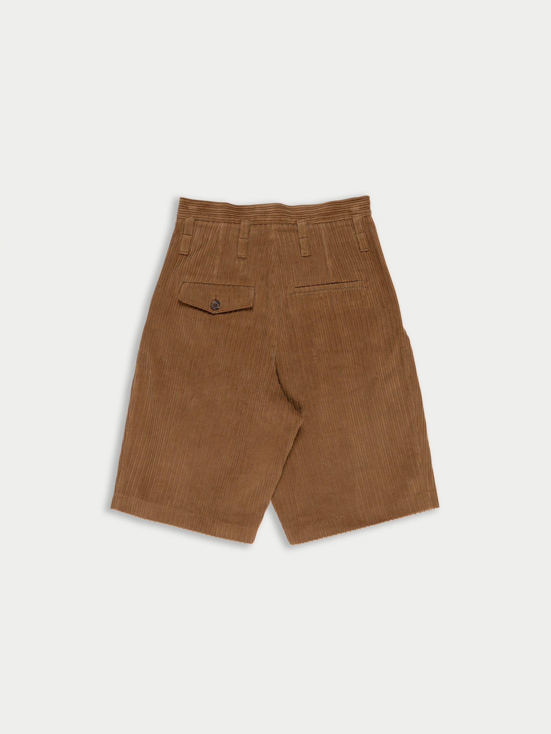 JACK Tailored Mid Length Corduroy Shorts - Brown