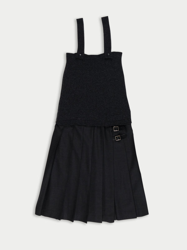 KAWA Midi Kilt - Grey