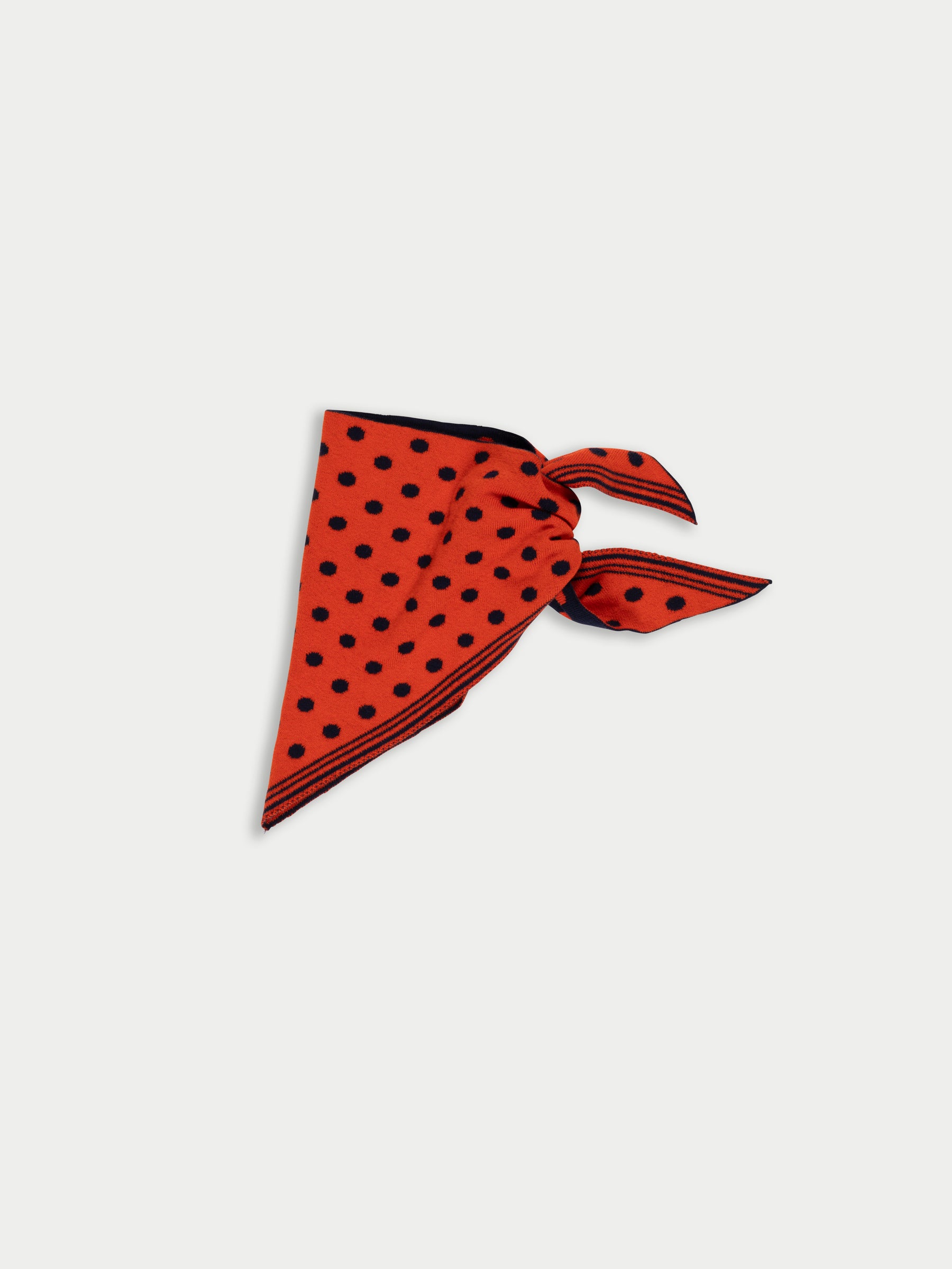 LIVA Reversible Polka Dot Foulard - Navy / Red