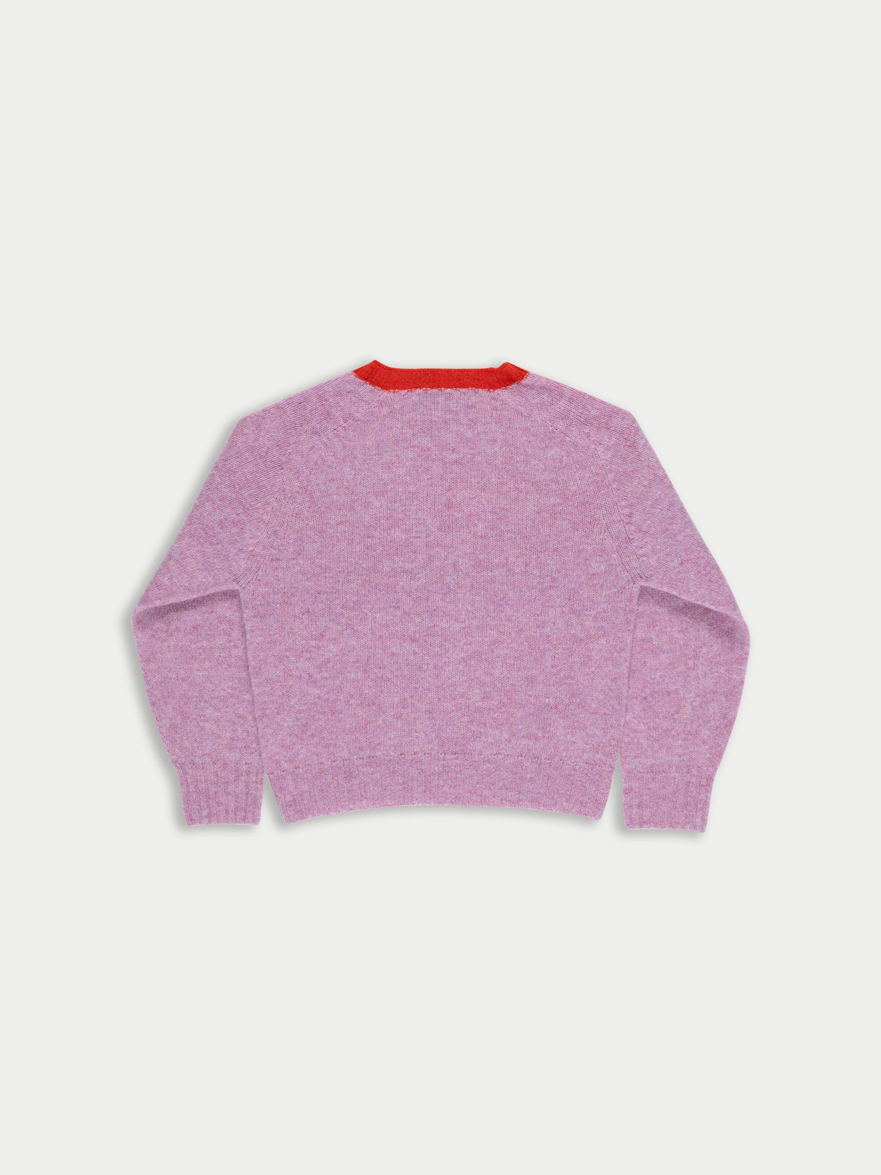 FIFI Crew Neck Shetland Sweater - Lilac