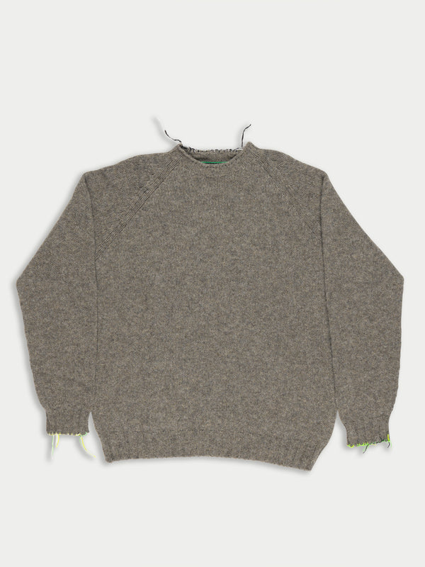 BARNEY Unisex Menswear Sweater - Oat Grey