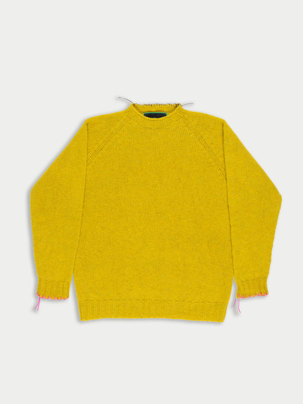 BARNEY Unisex Menswear Sweater - Yellow