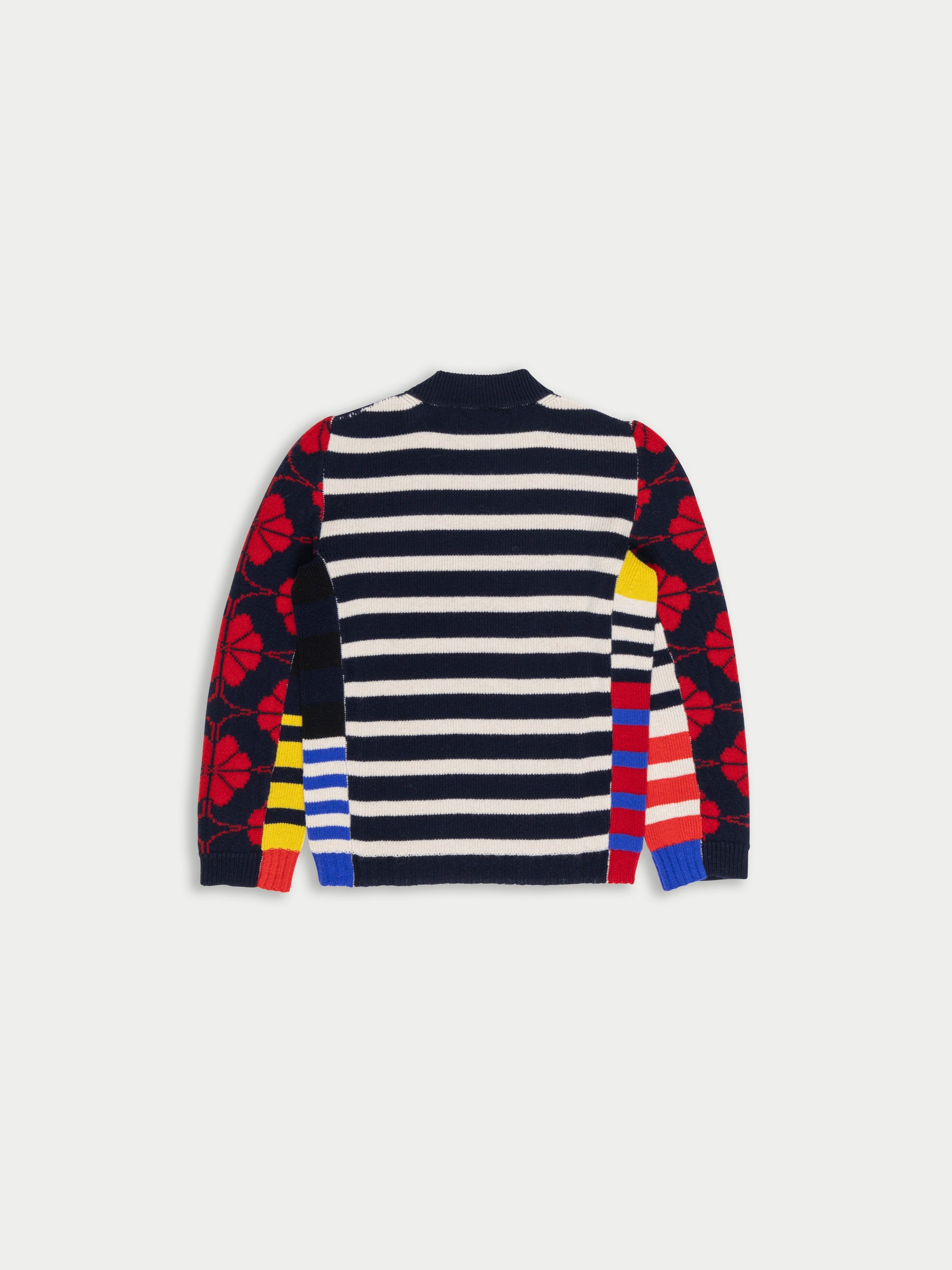 MAE FLOWER Sweater - Navy / Red