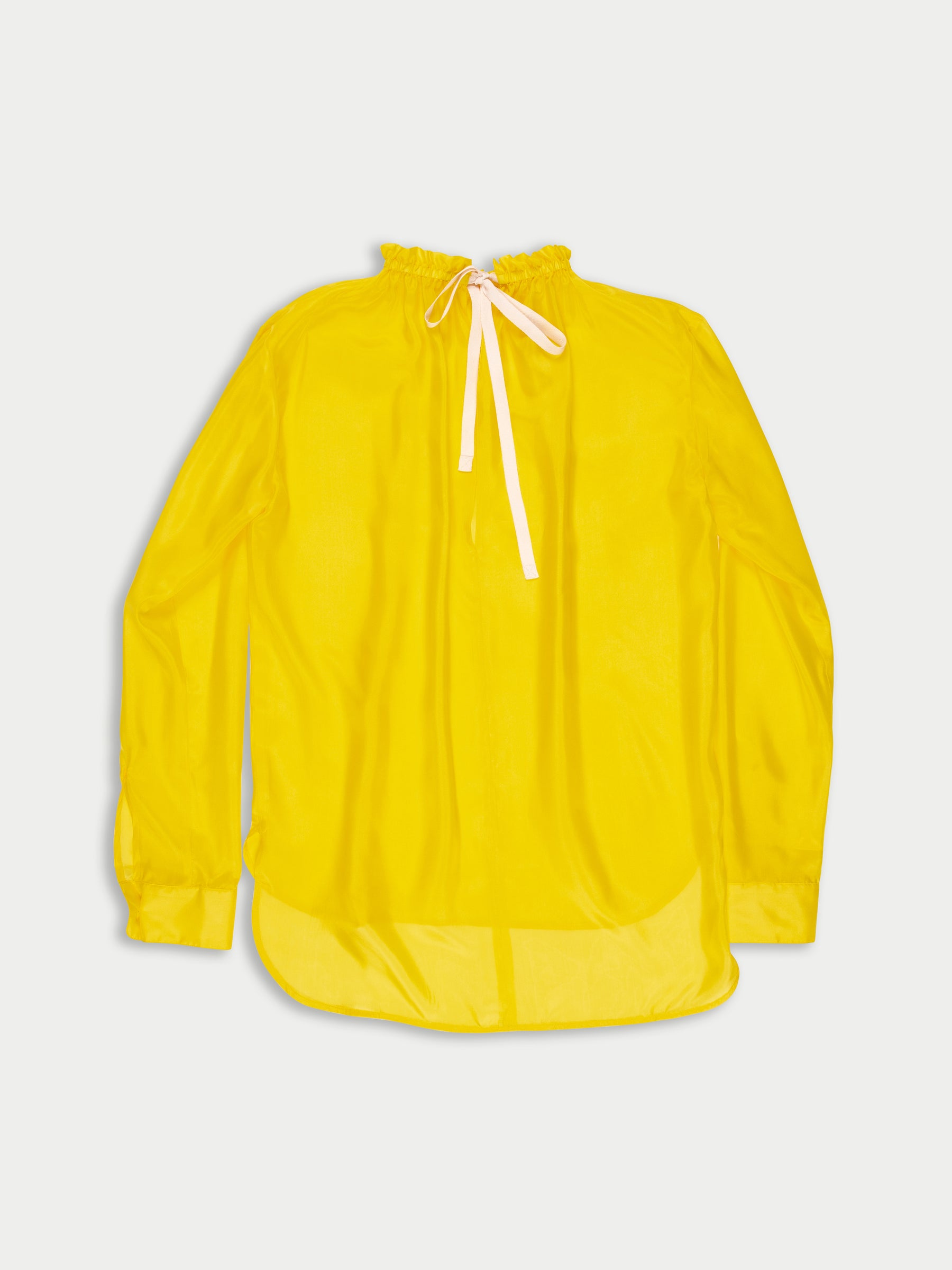VIVIENNE Lightweight Silk Blouse - Yellow