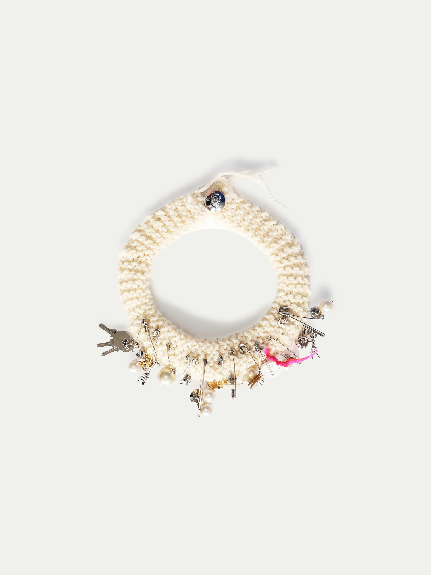 LYRA Embellished Necklace - Ecru
