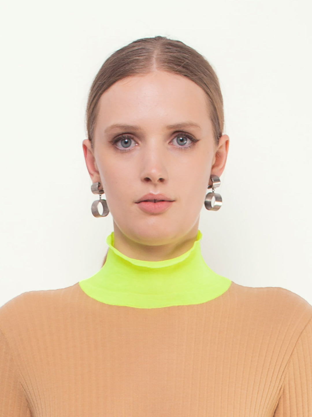 FREDERIQUE Ribbed Fine Weight Top - Camel