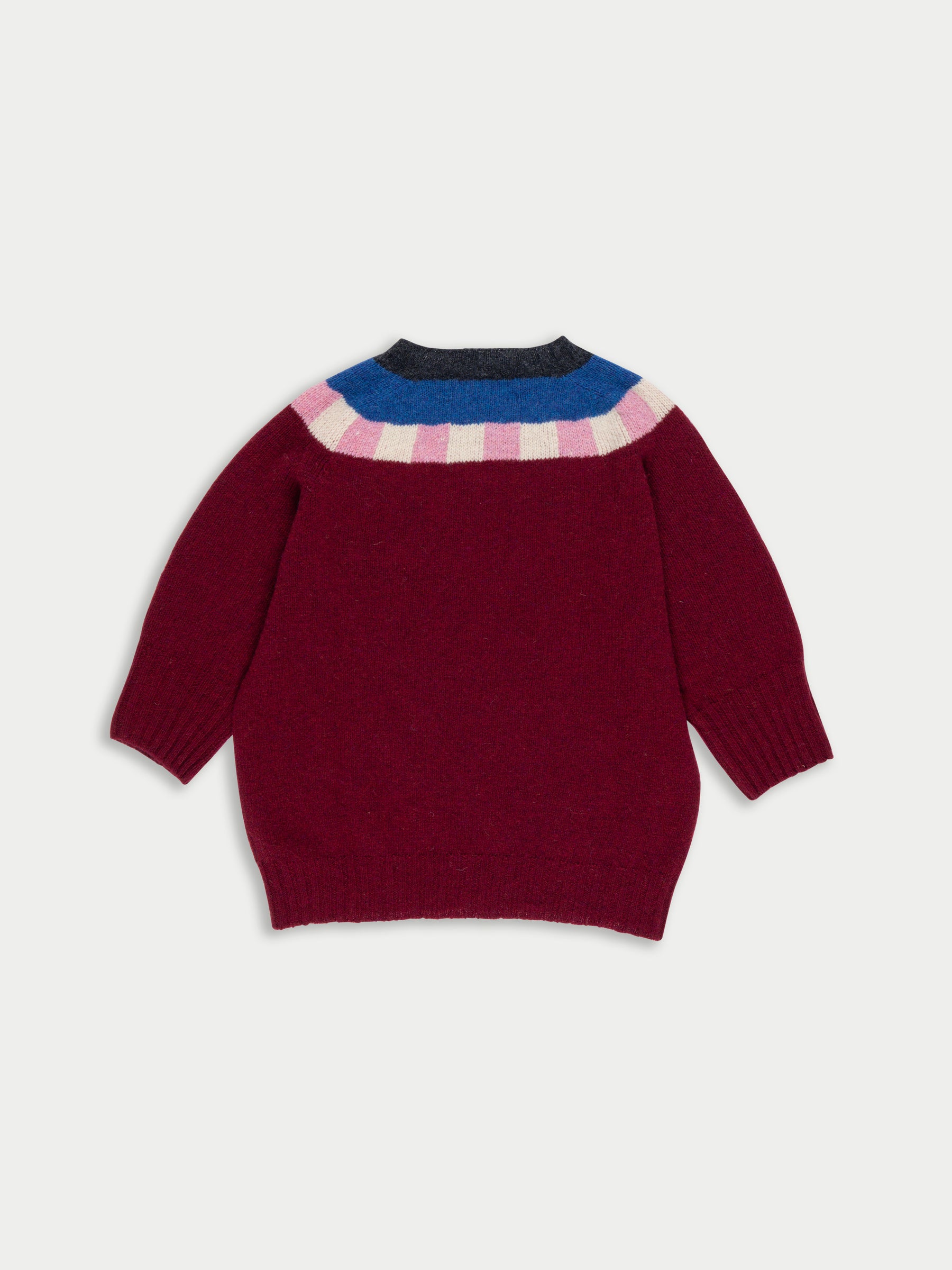 OTTI Fairisle Shetland Sweater - Burgundy